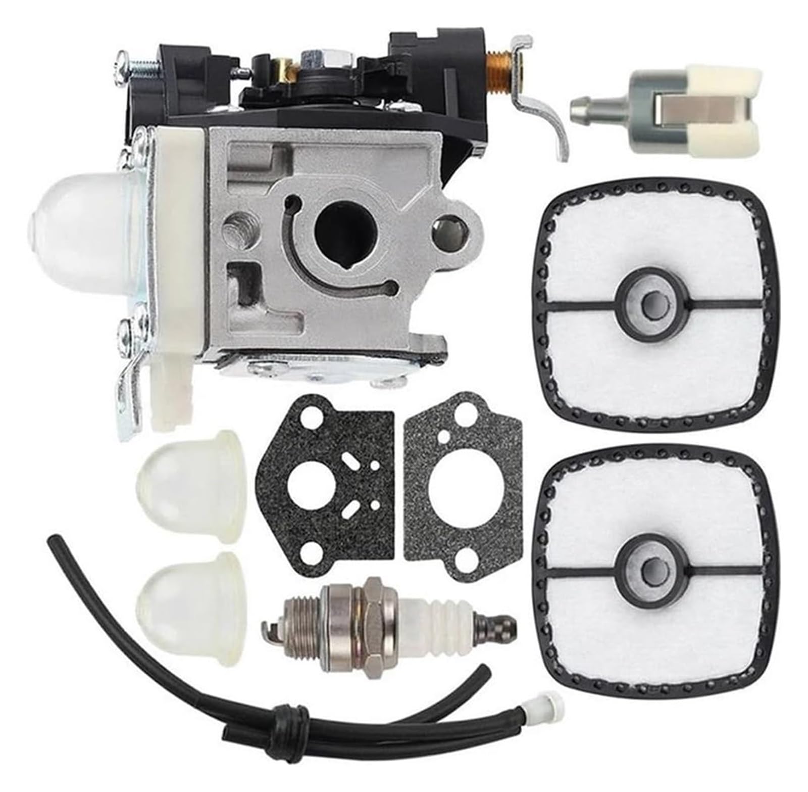 Moto Gasmotoren Vergaser Kit Für Echo ES-250 PB-250 PB-250LN Für Zama RB-K106 A021003660 Vergaser Vergaser Motoren Teile Vergaser Dichtungen Luftfilter Kraftstoff Filter Vergaser von ELCEAMMDLW