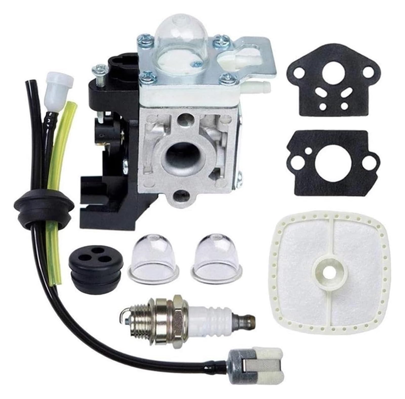 Moto Gasmotoren Vergaser Kit Für Echo SRM225 GT225 PE225 PAS-225 SHC-225 RB-K93 SRM-225 A021001690 Vergaser Motoren Teile Vergaser Kit Mit Luftfilter Kraftstoffleitung Dichtung von ELCEAMMDLW