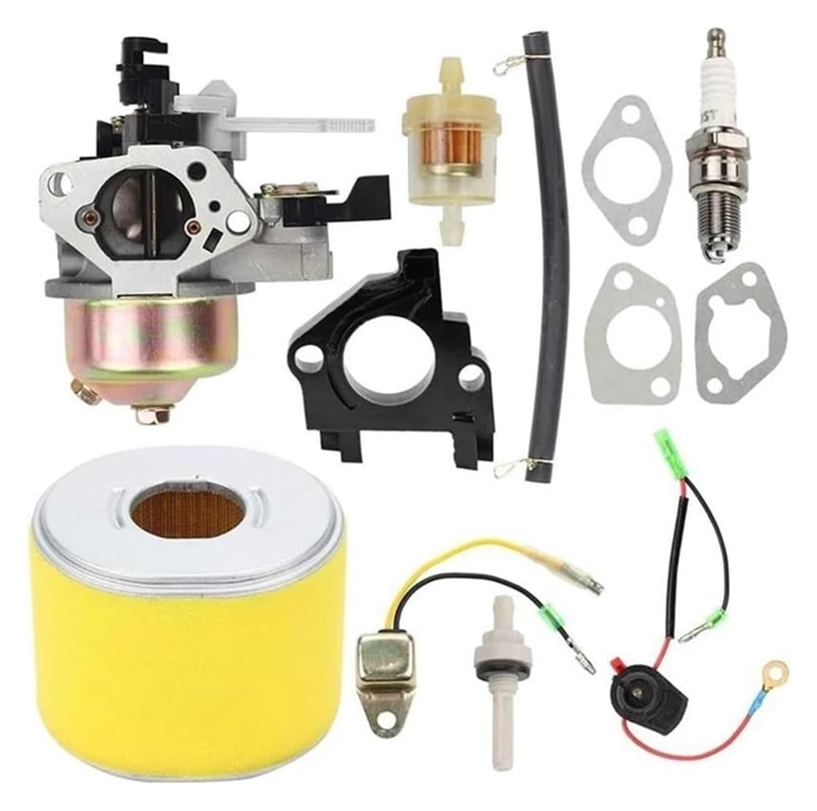 Moto Gasmotoren Vergaser Kit Für GX340 11HP GX 390 GX390 13HP Motor 16100-ZF6-V01 16100-ZF6-V00 16100-ZF2-V00 16100-ZF2-V01 Vergaser Carb Motoren Teile Mit Luftfilter Kit von ELCEAMMDLW