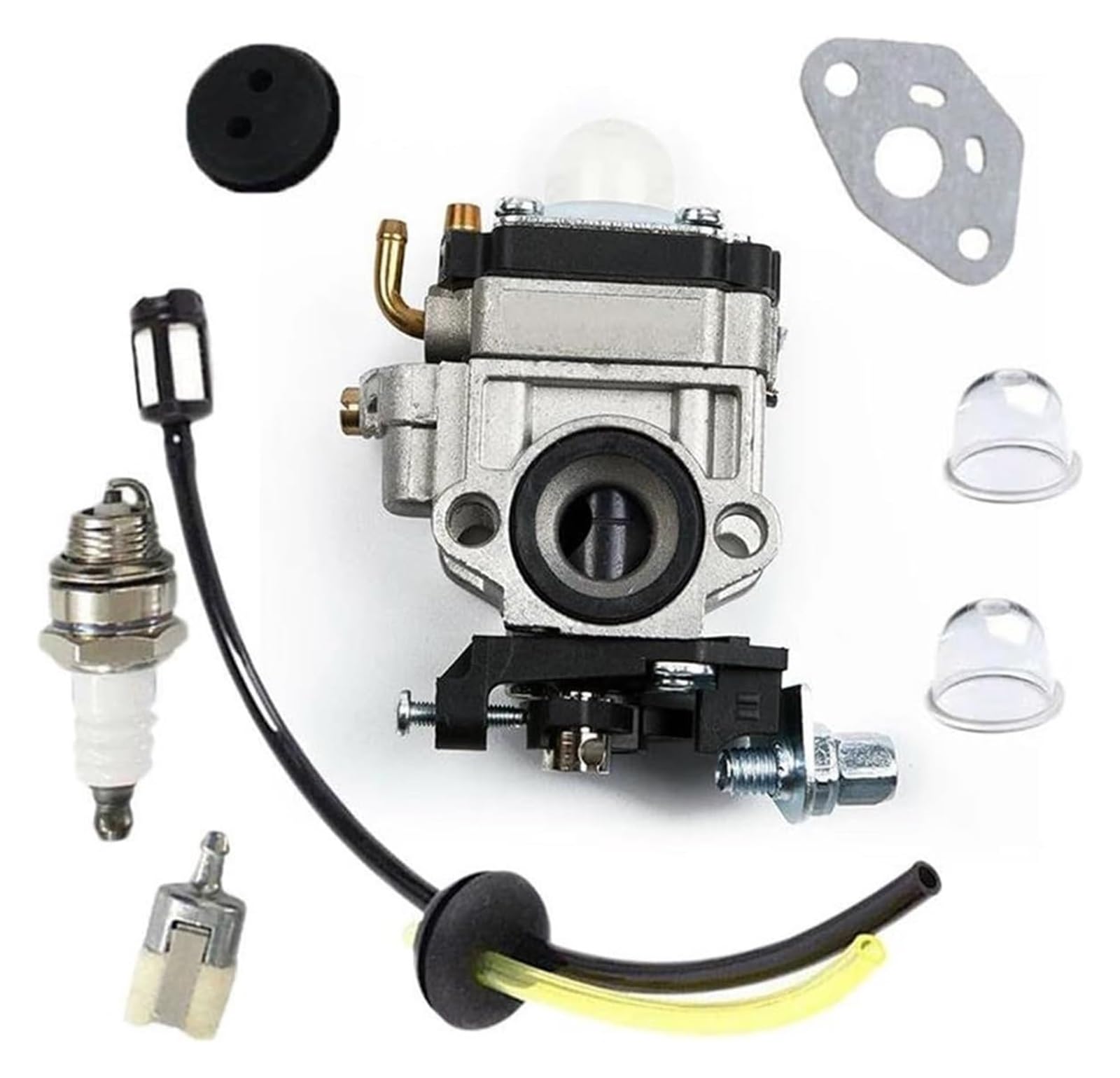 Moto Gasmotoren Vergaser Kit Für KAWASAKI TH23 TH26 TH34 23CC 25CC 26CC 33CC 35CC Freischneider Vergaser Carb Motoren Teile Vergaser Kraftstofffilter Leitungsschlauch Vergaser Kit von ELCEAMMDLW