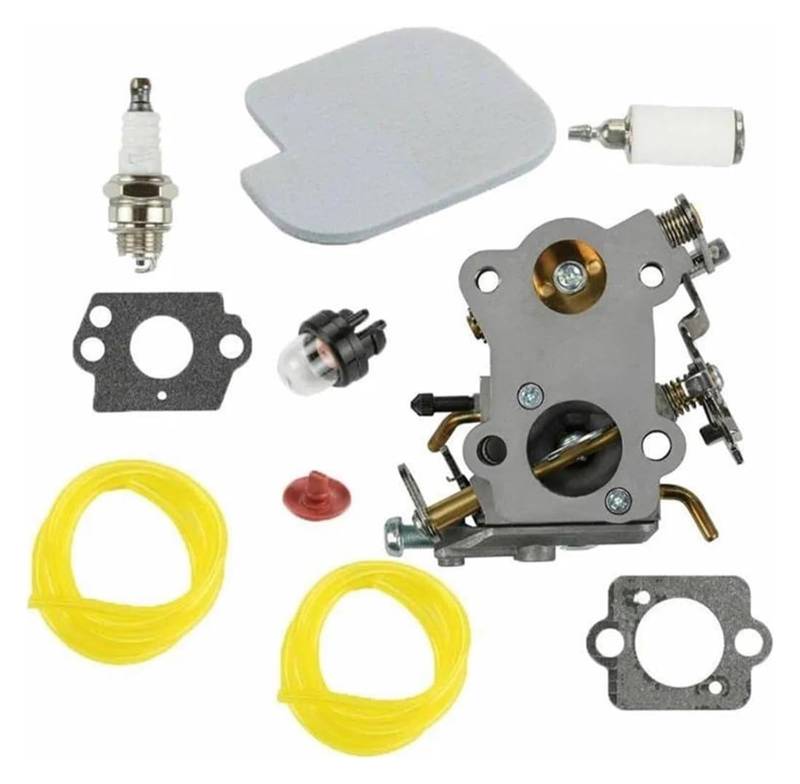 Moto Gasmotoren Vergaser Kit Für Poulan P3314 P3416 P4018 PP3816 Für ZAMA C1M-W26C Kettensäge Vergaser Kit Dichtung Luftfilter Kraftstoff Schlauch Vergaser Carb Motoren Teile von ELCEAMMDLW