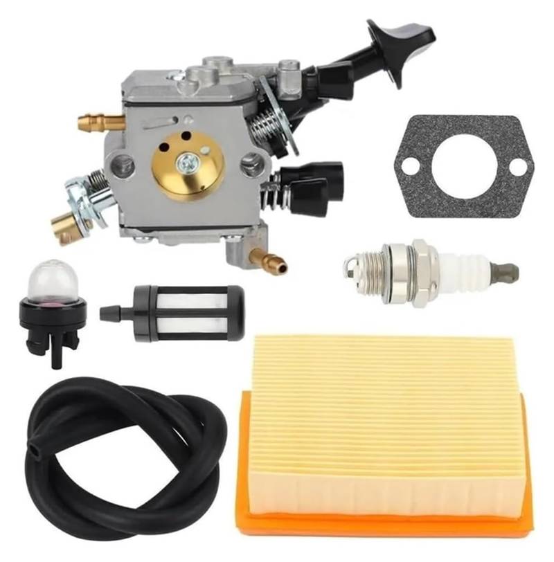 Moto Gasmotoren Vergaser Kit Für Stihl BR350 BR350Z BR430 SR430 SR431 SR450 BR430Z Rucksackgebläse Für Zama C1Q-S210 C1Q-S210B Vergaser Carb Motoren Teile Luftfilter Kit von ELCEAMMDLW