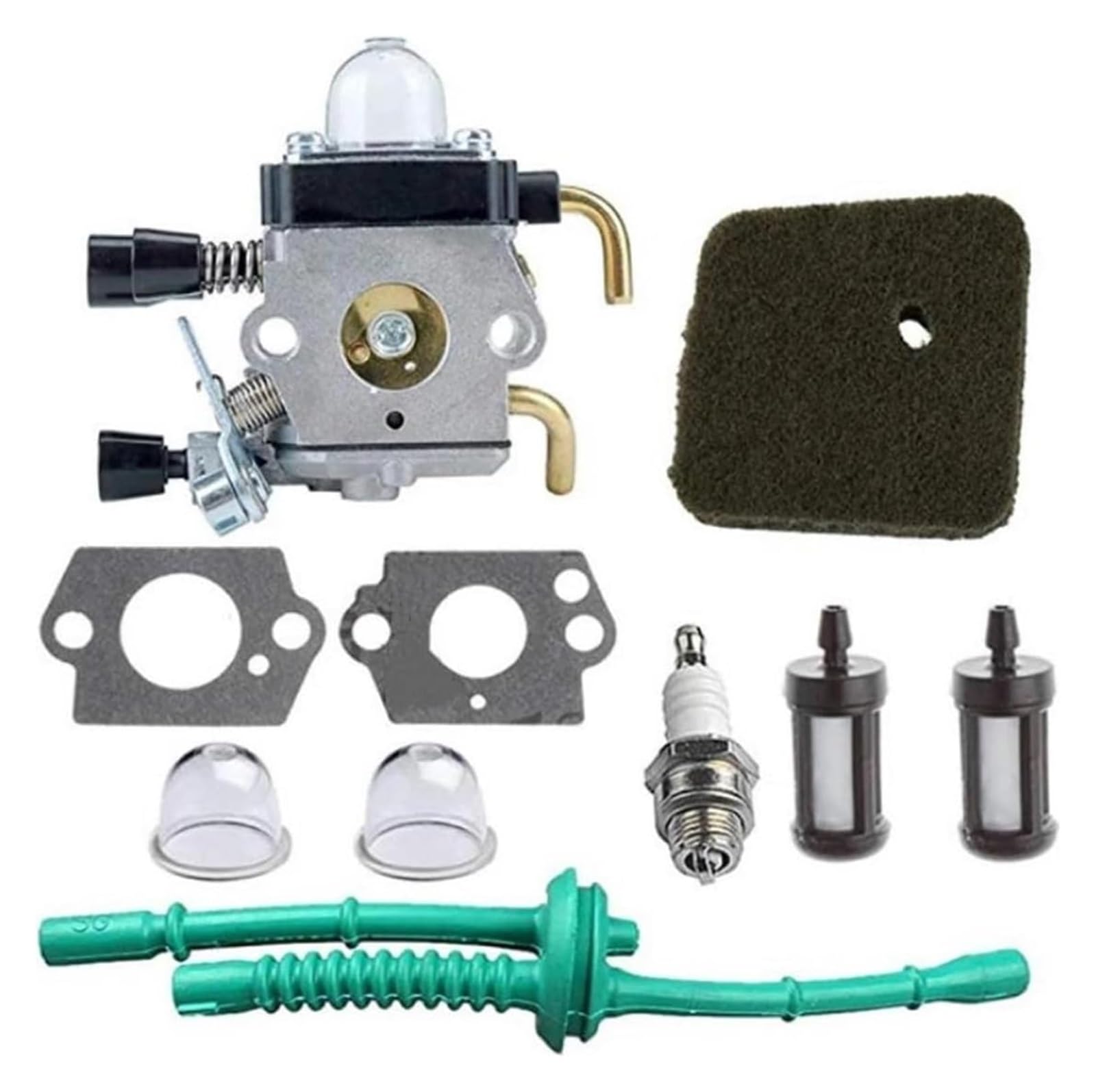 Moto Gasmotoren Vergaser Kit Für Stihl FS38 FS45 FS46 FS55 FS-38 FS 45 46 FS-55 HL45 HL45Z HL45DZ C1Q-S97 Vergaser Mit Luftfilter-Stecker-Kits Vergaser-Motorenteile(Kit) von ELCEAMMDLW