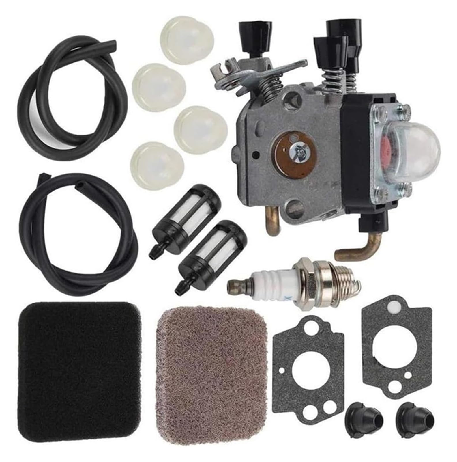 Moto Gasmotoren Vergaser Kit Für Stihl FS75 FS80 FS80R FS85 FS85R FS85T FS85RX Rasentrimmer Vergaser Vergaser Motoren Teile Vergaser Kit Mit Kraftstofffilter Luftfilter von ELCEAMMDLW