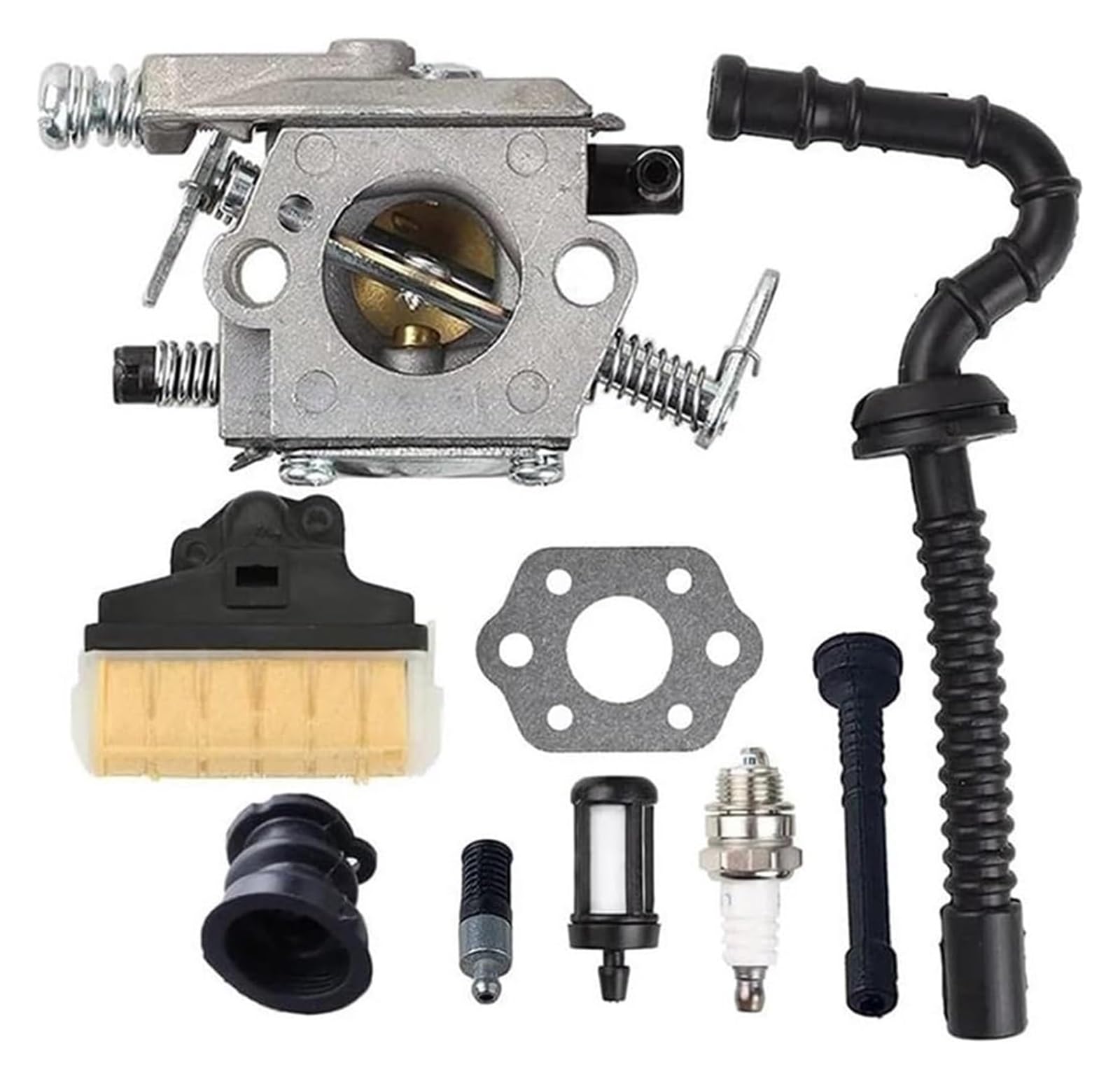 Moto Gasmotoren Vergaser Kit Für Stihl MS250 MS230 MS210 025 023 021 Kettensäge Vergaser Carb Motoren Teile Vergaser Luftfilter Kraftstofffilter Kraftstoffleitung Einstellsatz von ELCEAMMDLW