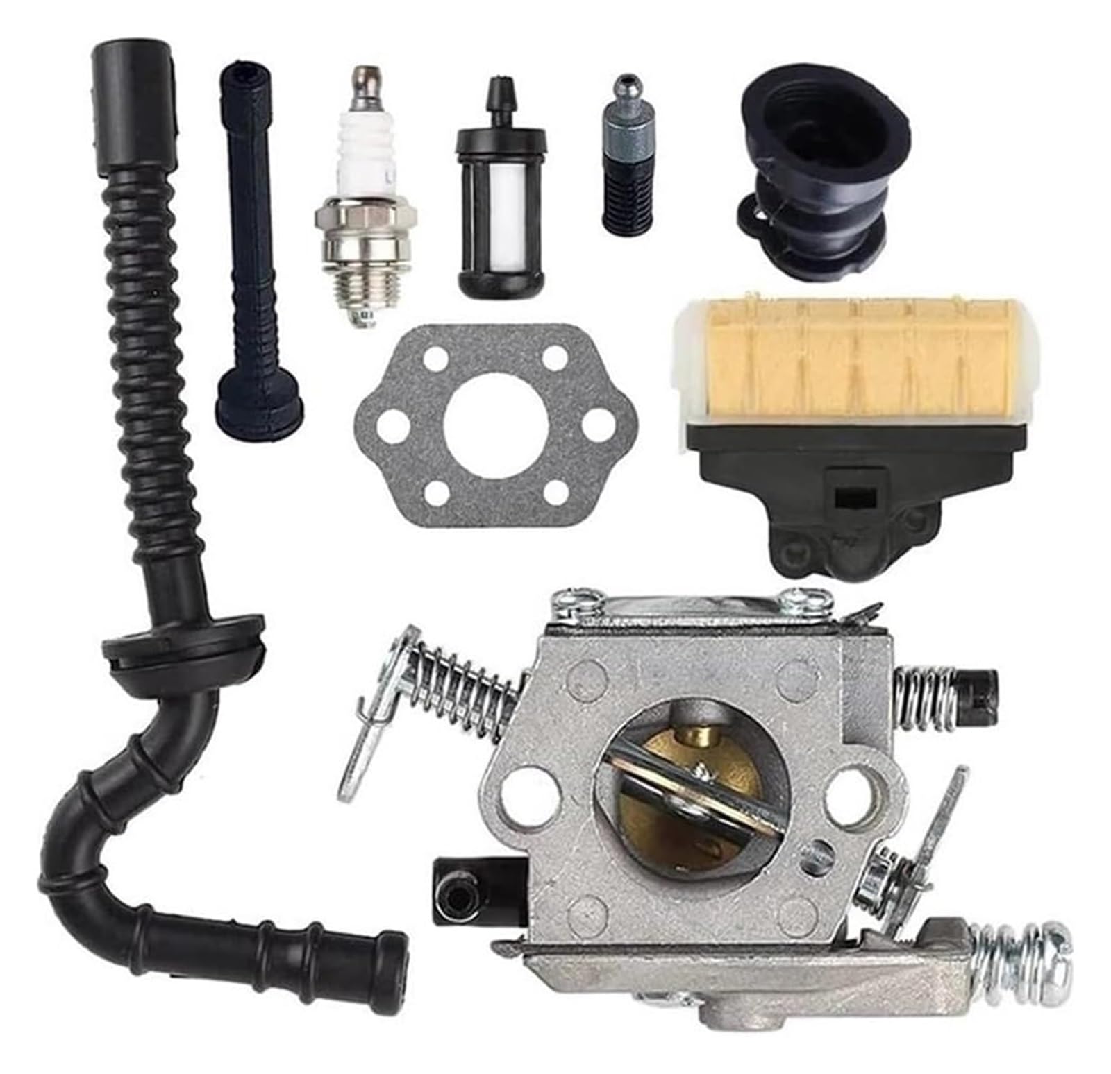 Moto Gasmotoren Vergaser Kit Für Stihl MS250 MS230 MS210 025 023 021 Kettensäge Vergaser Luftfilter Kraftstofffilter Kraftstoffleitung Einstellsatz Vergaser Carb von ELCEAMMDLW