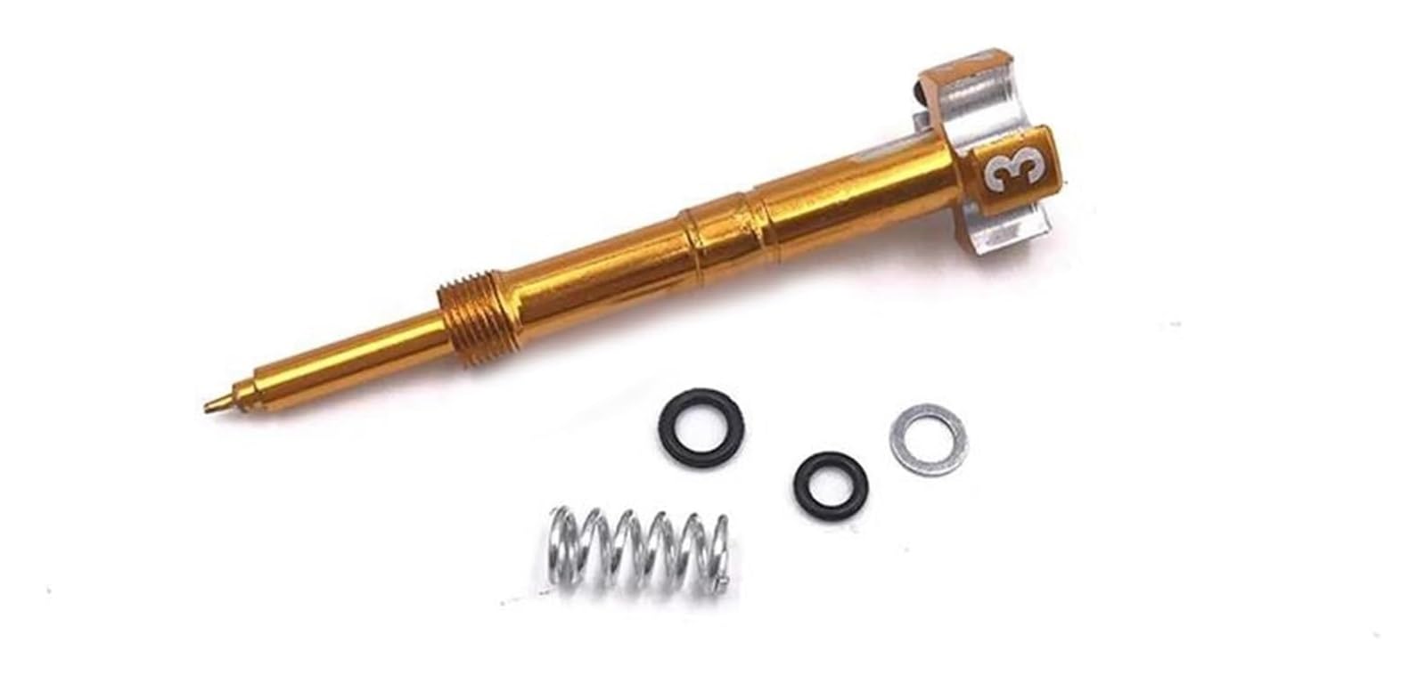 Moto Gasmotoren Vergaser Kit Für Suzuki Für Keihin FCR Kraftstoffmischung RM-Z250 2004-2009 RM-Z450 2005-2008 Kraftstoffsystem Ersatzteile Vergaser Easy Air Schraube Zubehör(Gold) von ELCEAMMDLW