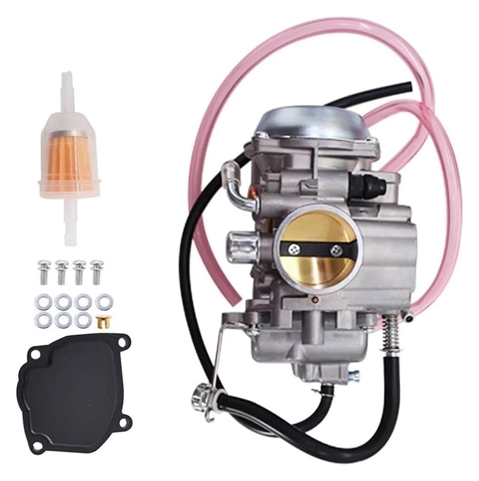 Moto Gasmotoren Vergaser Kit Für Suzuki Für King Für Quad 300 LTF300F LTF4WDX 1991-1994 1996-1999 Vergaser Carb Motoren Teile Vergaser Kit Mit Kraftstofffilter von ELCEAMMDLW