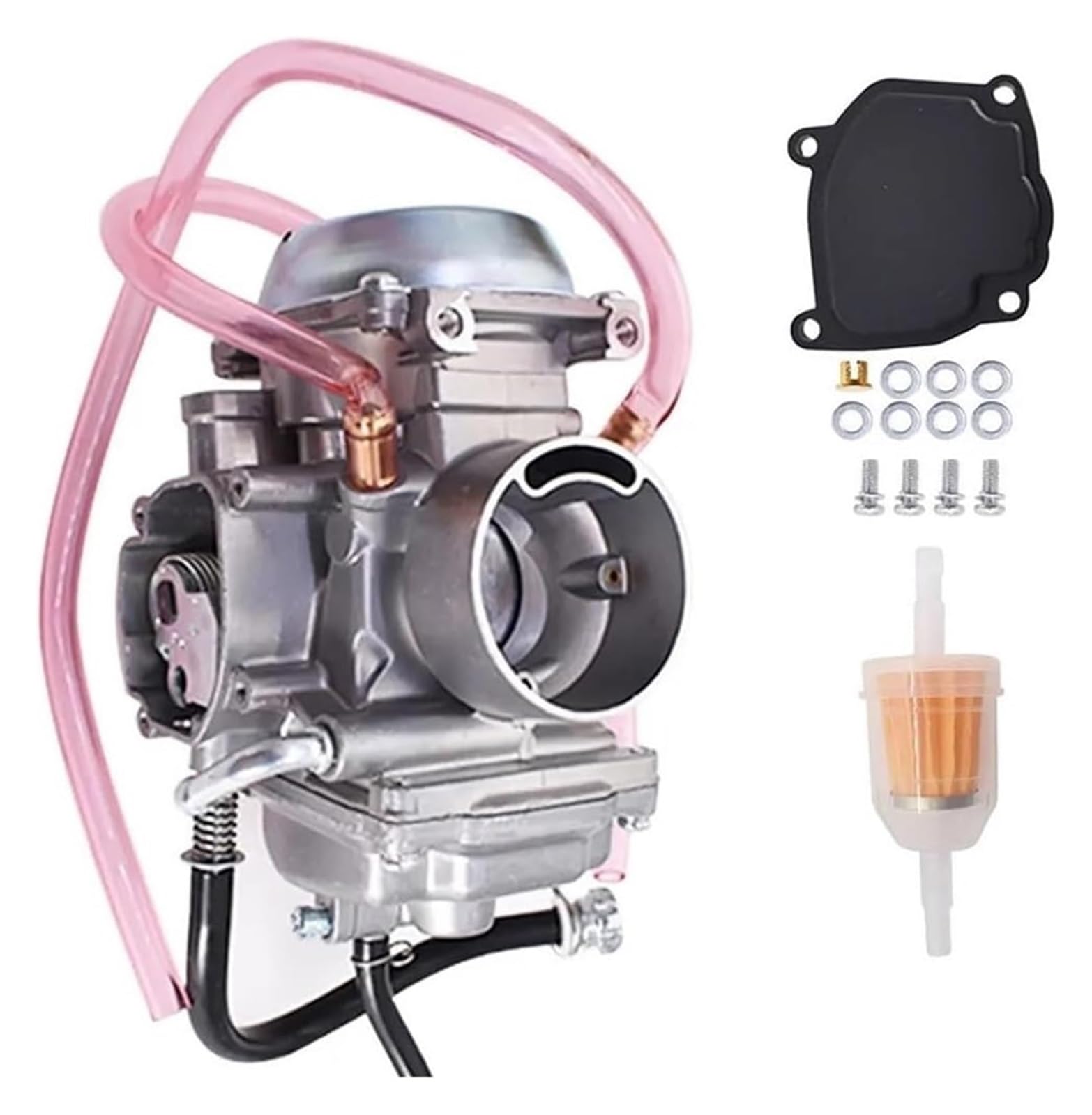 Moto Gasmotoren Vergaser Kit Für Suzuki Für King Für Quad 300 LTF300F LTF4WDX 1991-1994 1996-1999 Vergasersatz Mit Kraftstofffilter Vergaser Carb Motorenteile von ELCEAMMDLW