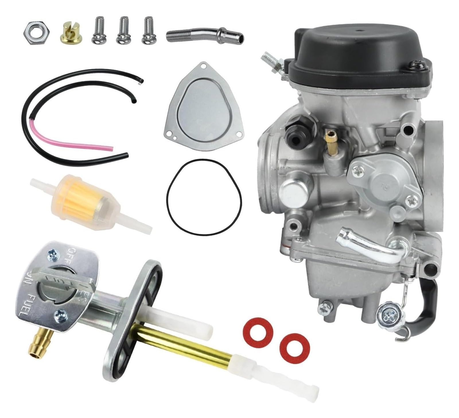 Moto Gasmotoren Vergaser Kit Für Suzuki Für LTZ400 Für LTZ 400 Quadsport ATV 36mm Für PD36J Motorrad Carb Vergaser Mit Benzinhahn Ventil Kit Motor Vergaser von ELCEAMMDLW