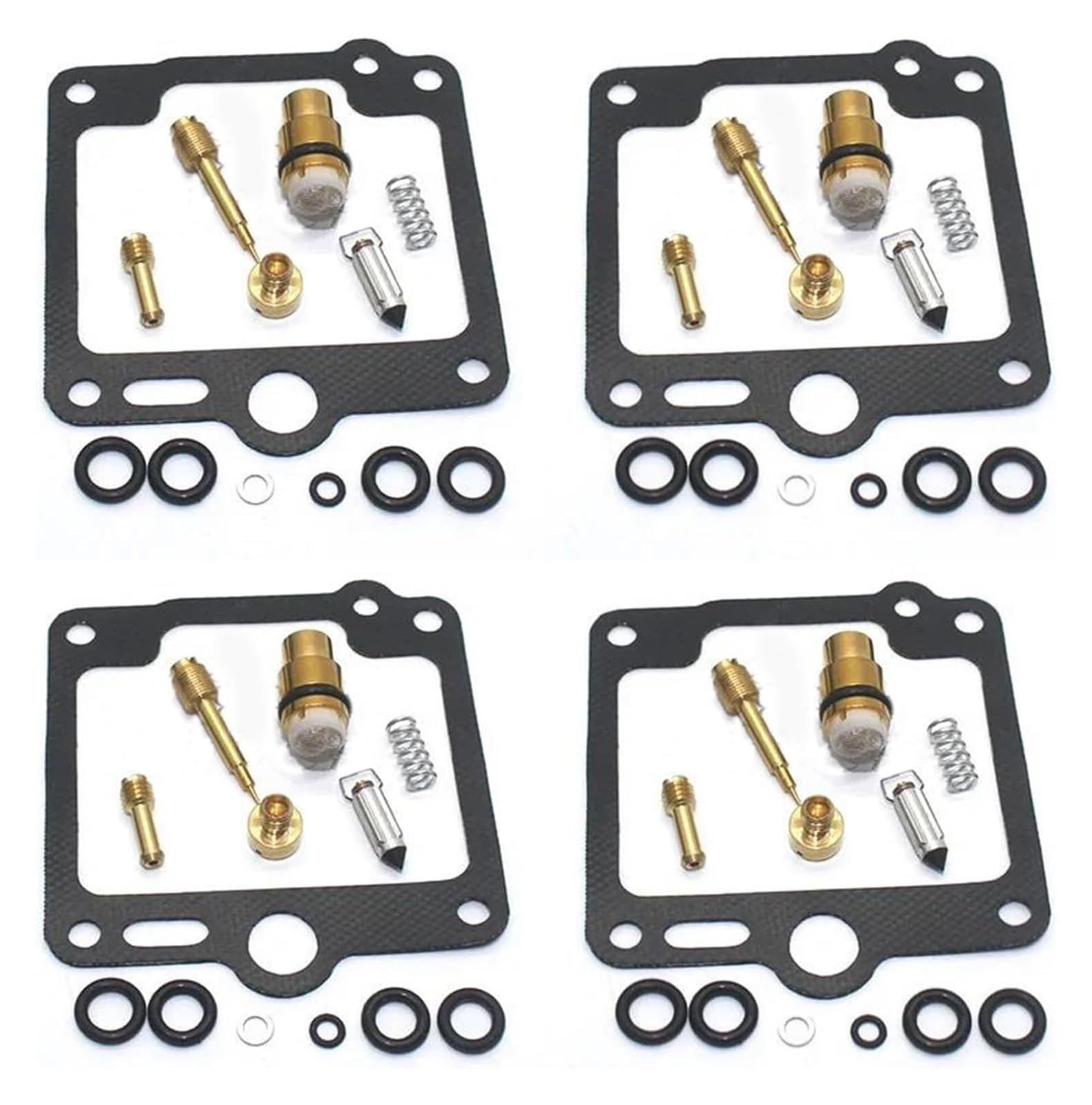 Moto Gasmotoren Vergaser Kit Für Y&amaha XJ600H 51J 1984-1990 Kraftstoffsystem Wartungsteile Zubehör Motorradvergaser-Reparatursatz(4 Sets B) von ELCEAMMDLW