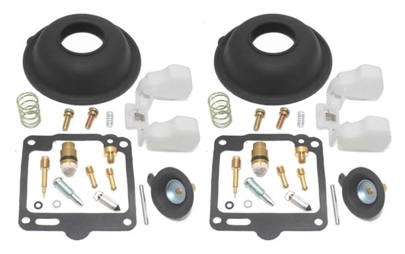 Moto Gasmotoren Vergaser Kit Für Y&amaha XV750 XV 750 Virago 1988-1997 Zubehör Motorradvergaser-Reparatursatz Schwimmende Nadeldichtungsteile(Orange) von ELCEAMMDLW