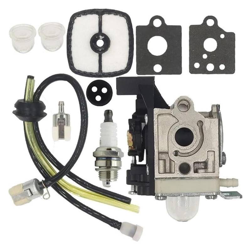 Moto Gasmotoren Vergaser Kit Für Zama RB-K93 Rasenmäher Für Echo GT225 SRM225 RB-2011-120-0604 Vergaser Luftfilter Kraftstoffleitung Kit Carb Motoren Teile A021001690 A021001691 von ELCEAMMDLW