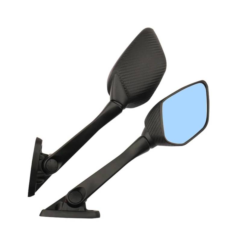 Motorrad Rückspiegel Für XMAX300 X-MAX 300 2023 Motorrad Zubehör Neue Schwarz Vorwärts Verlängerung Rückspiegel Halterung Navigation Halterung(1 Blue Glass Mirror) von ELCEAMMDLW