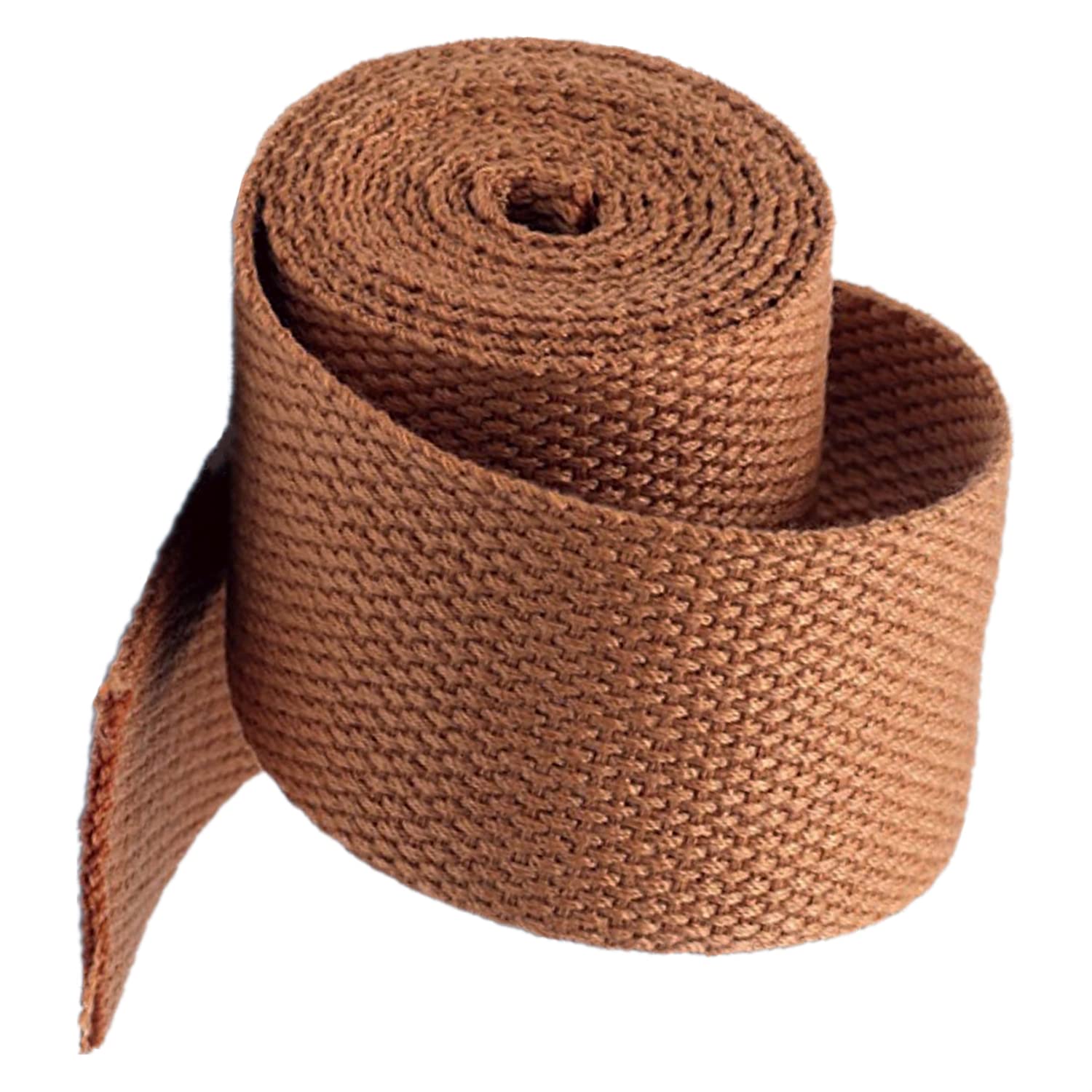 schräge bündeln mit menschlichen Stricken, 20 mm Baumwollgurtband for Taschengurte, Griffe herstellen, Klettergurte(Brown,20 Yard) von ELDFLRURB