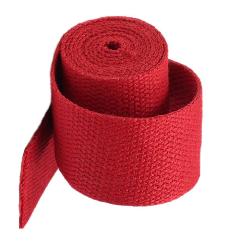 schräge bündeln mit menschlichen Stricken, 20 mm Baumwollgurtband for Taschengurte, Griffe herstellen, Klettergurte(Red,10 Yard) von ELDFLRURB