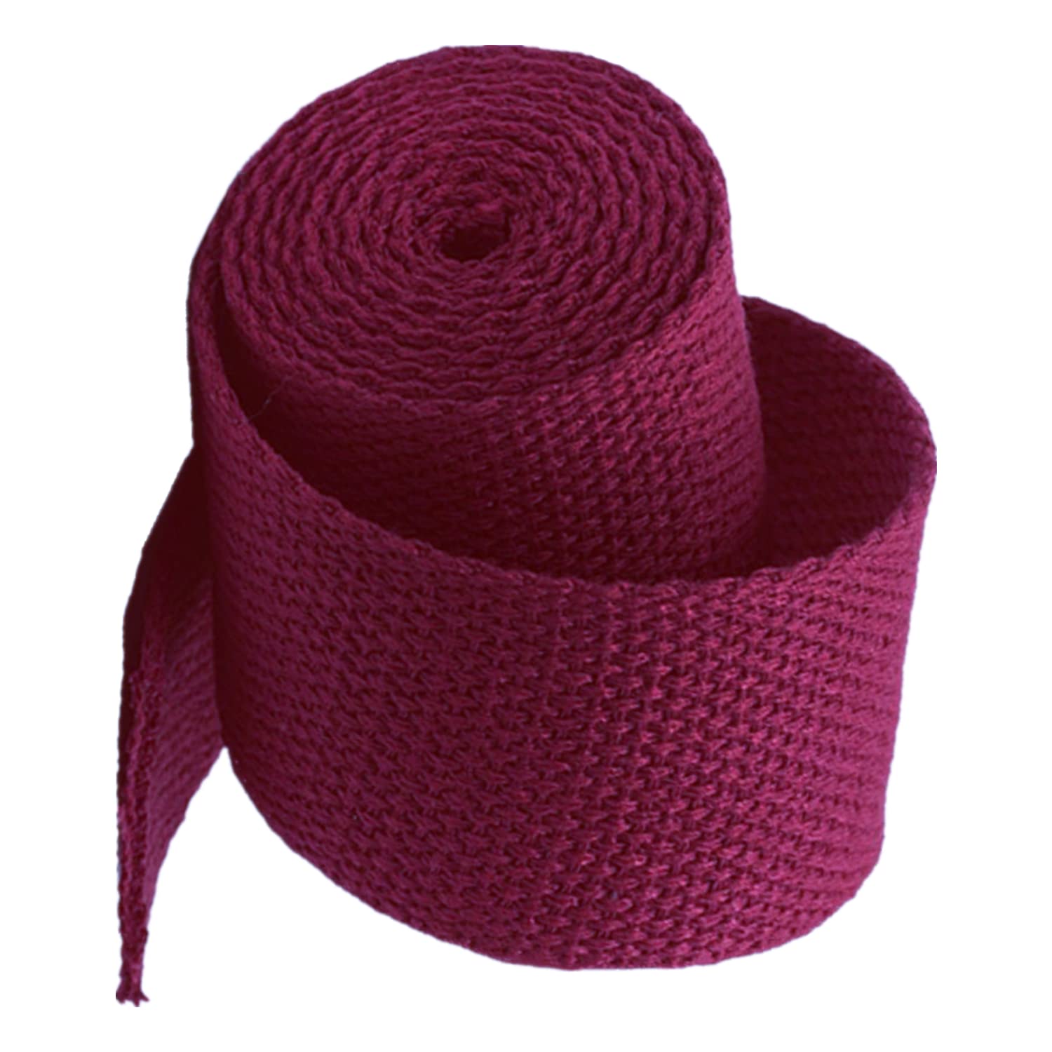 schräge bündeln mit menschlichen Stricken, 20 mm Baumwollgurtband for Taschengurte, Griffe herstellen, Klettergurte(Wine Red,20 Yard) von ELDFLRURB