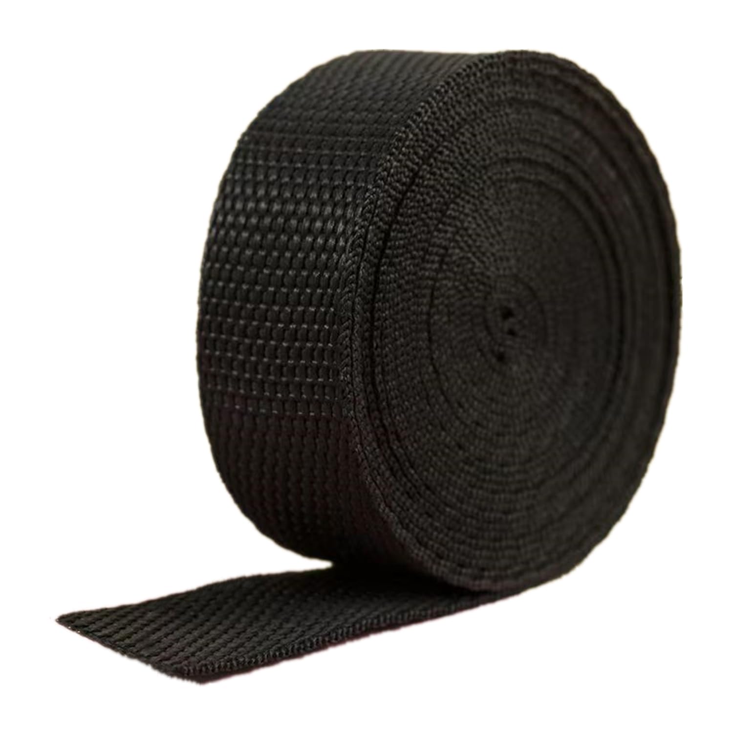 schräge bündeln mit menschlichen Stricken, 25 mm Polypropylen-Gurtband - Gurtband for Polster, Taschengriffe, Nähen(Black,20 Yard) von ELDFLRURB