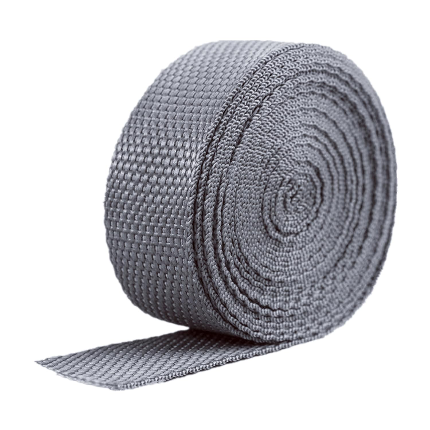 schräge bündeln mit menschlichen Stricken, 25 mm Polypropylen-Gurtband - Gurtband for Polster, Taschengriffe, Nähen(Grey,50 Yard) von ELDFLRURB