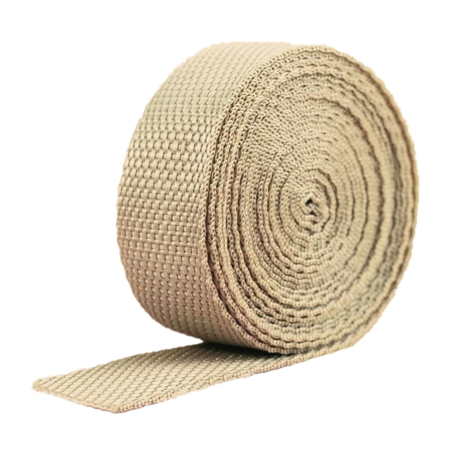 schräge bündeln mit menschlichen Stricken, 25 mm Polypropylen-Gurtband - Gurtband for Polster, Taschengriffe, Nähen(Khaki,20 Yard) von ELDFLRURB