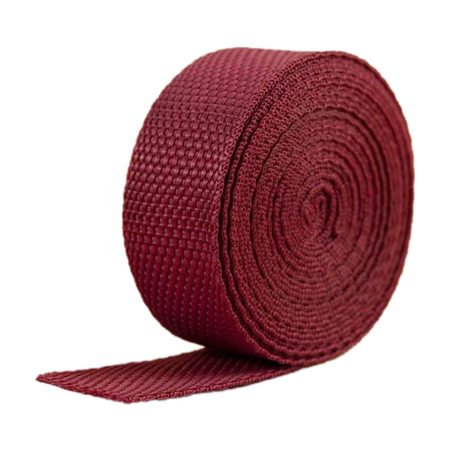 schräge bündeln mit menschlichen Stricken, 25 mm Polypropylen-Gurtband - Gurtband for Polster, Taschengriffe, Nähen(Purplish Red,20 Yard) von ELDFLRURB