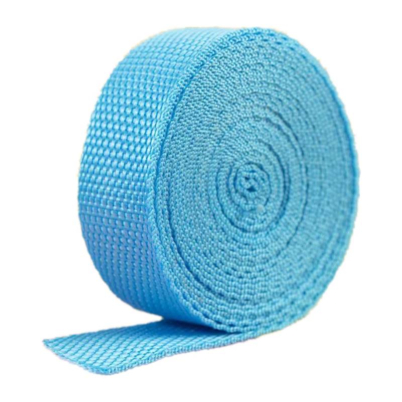 schräge bündeln mit menschlichen Stricken, 25 mm Polypropylen-Gurtband - Gurtband for Polster, Taschengriffe, Nähen(Sky Blue,20 Yard) von ELDFLRURB