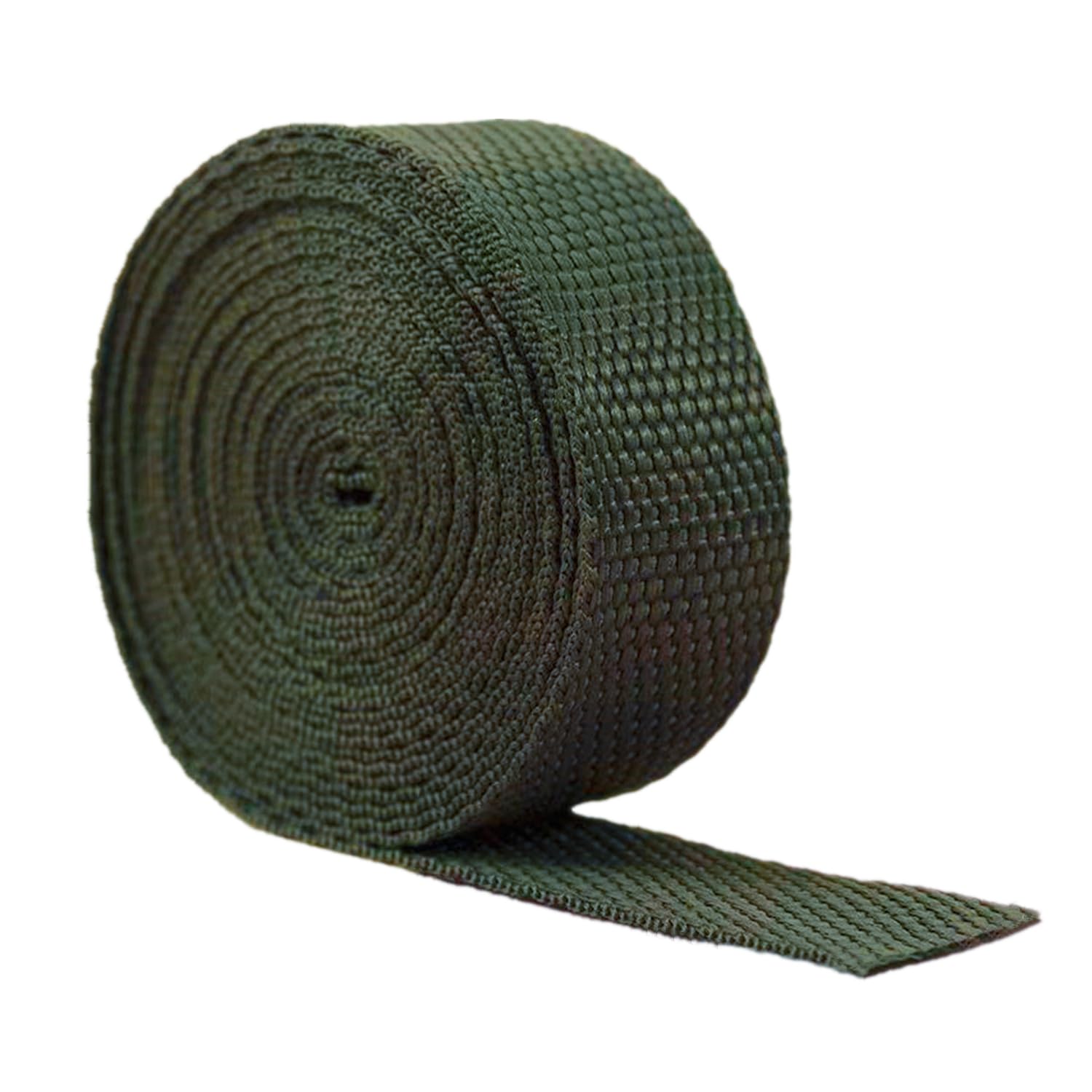 schräge bündeln mit menschlichen Stricken, 25 mm Polypropylen-Gurtband for Taschen, Rucksäcke, Rucksackgürtel, Griffe, Hundeleinen, 4,5, 9 oder 18 Meter(Army Green,20 Yard) von ELDFLRURB