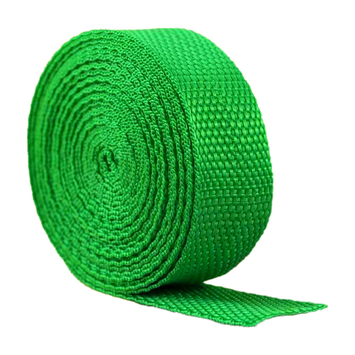 schräge bündeln mit menschlichen Stricken, 25 mm Polypropylen-Gurtband for Taschen, Rucksäcke, Rucksackgürtel, Griffe, Hundeleinen, 4,5, 9 oder 18 Meter(Green,10 Yard) von ELDFLRURB