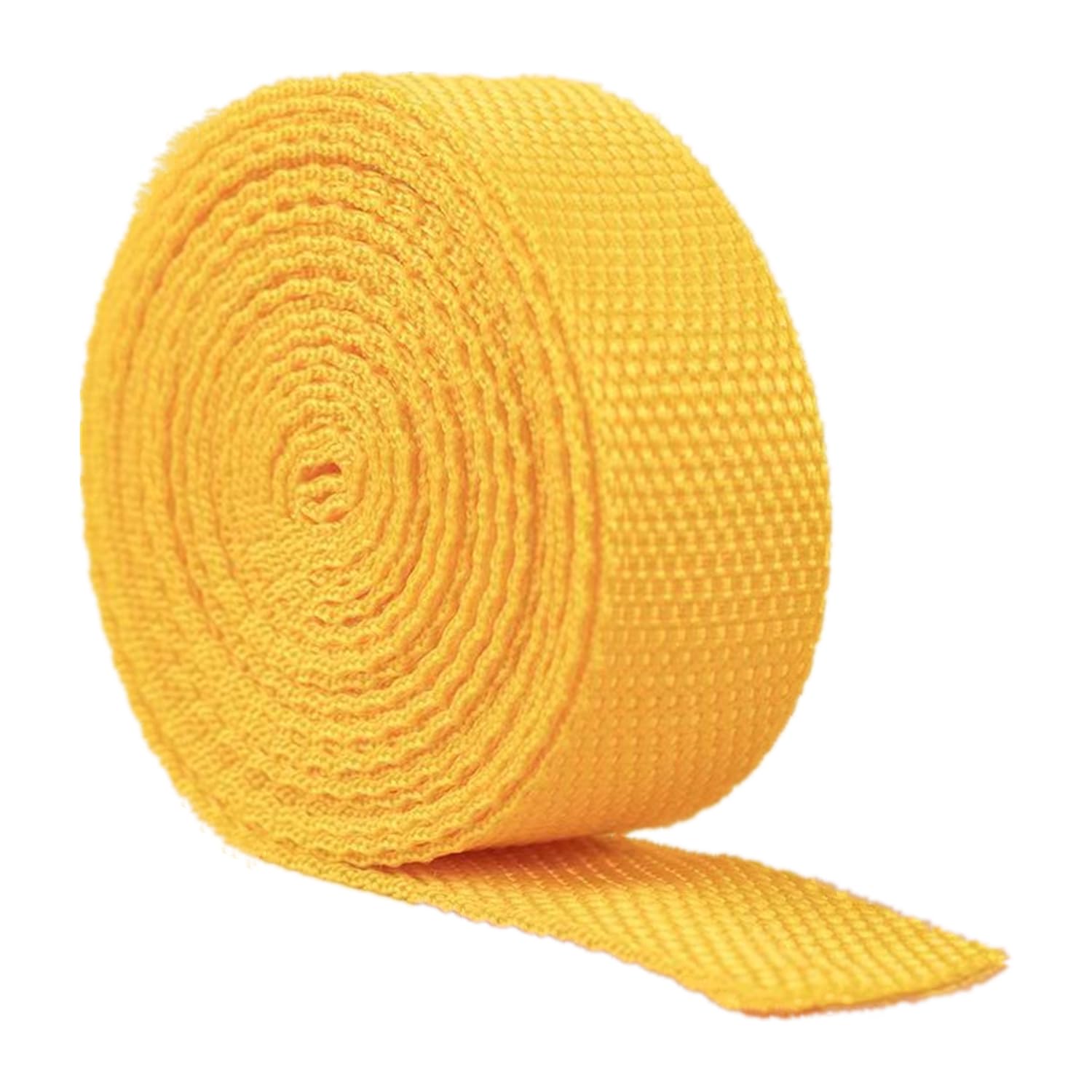 schräge bündeln mit menschlichen Stricken, 25 mm Polypropylen-Gurtband for Taschen, Rucksäcke, Rucksackgürtel, Griffe, Hundeleinen, 4,5, 9 oder 18 Meter(Yellow,20 Yard) von ELDFLRURB