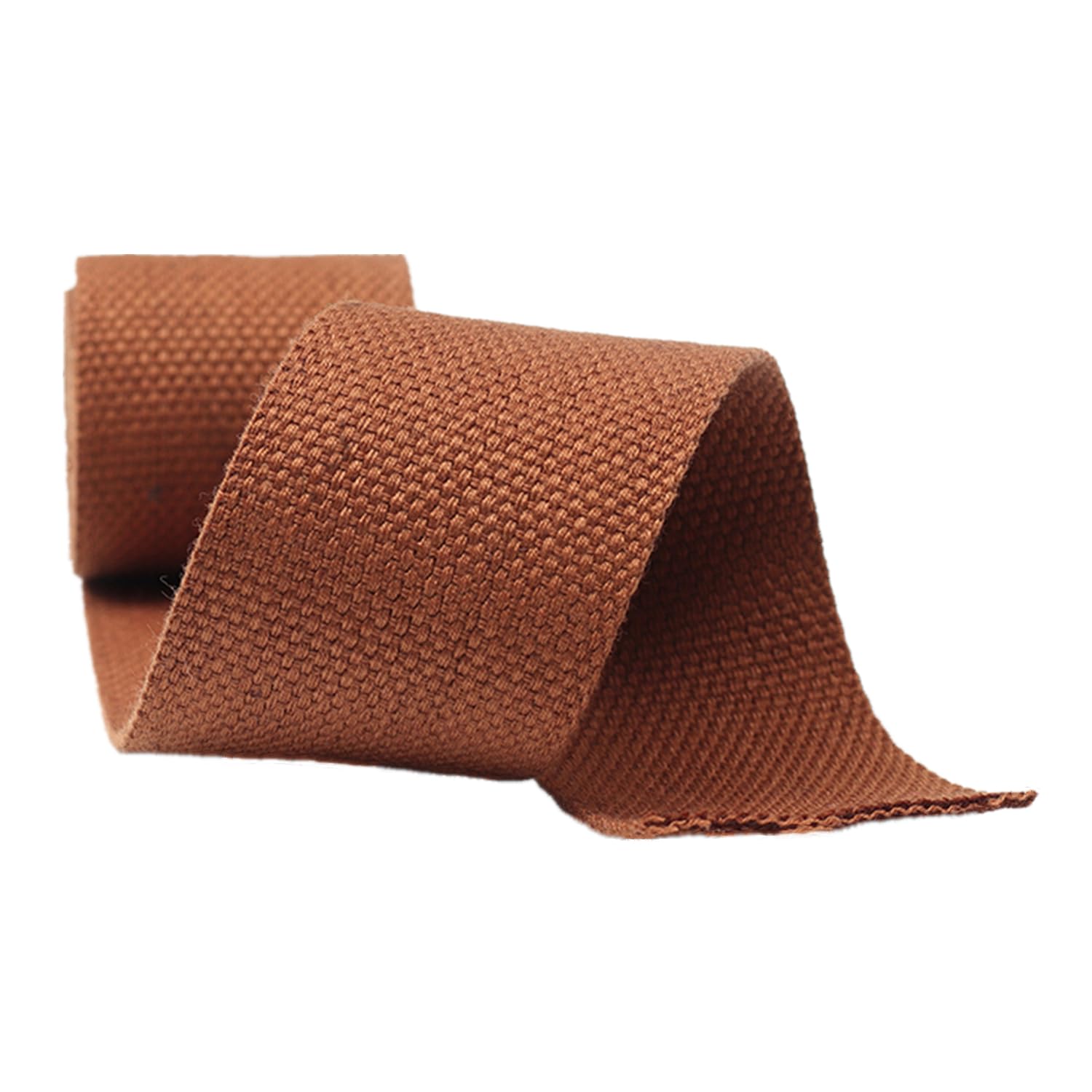 schräge bündeln mit menschlichen Stricken, Baumwolle for Taschen, Fracht-/Gepäckbänder, 24 Farben, 5 Yard/Rolle(Brown,50 mm) von ELDFLRURB