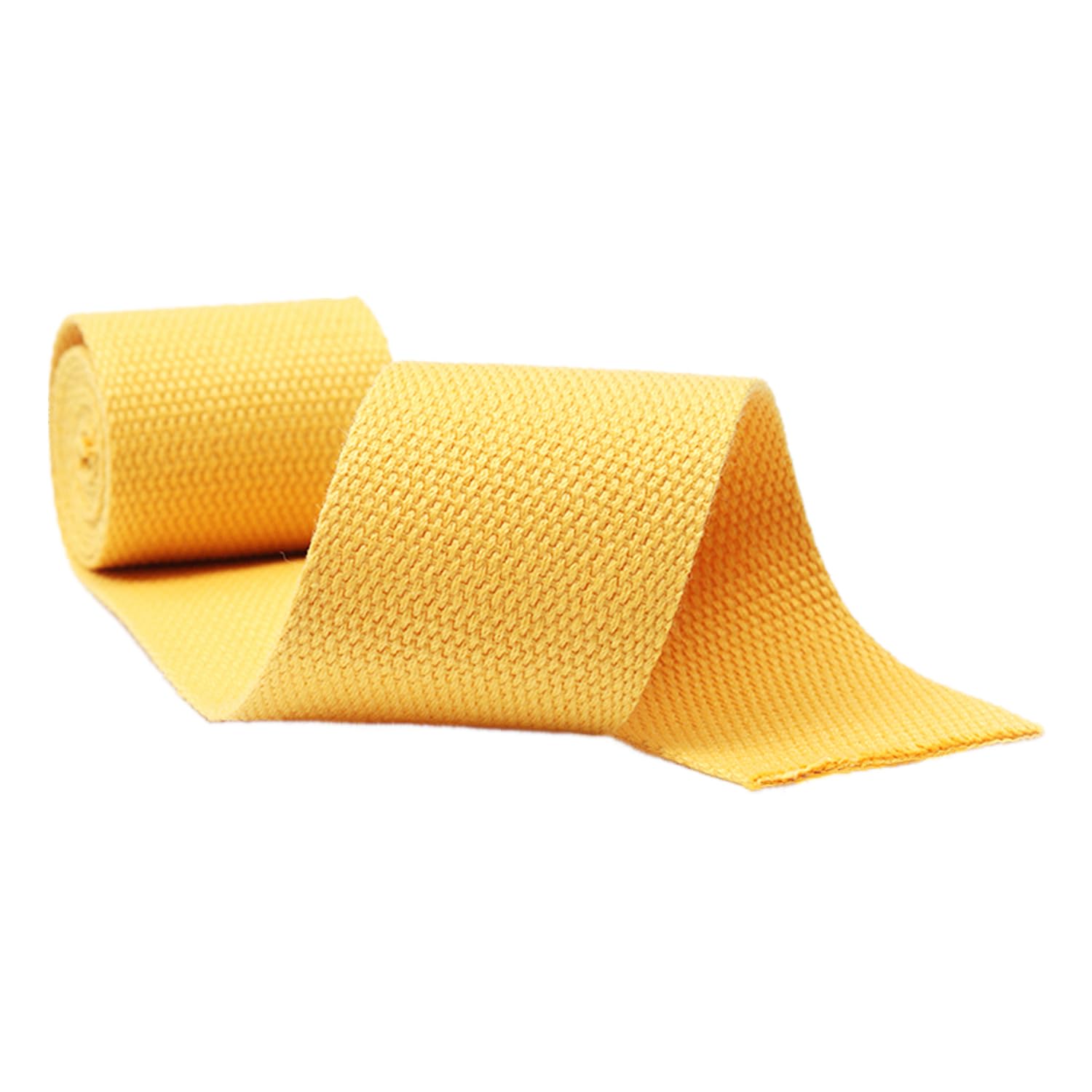 schräge bündeln mit menschlichen Stricken, Baumwolle for Taschen, Fracht-/Gepäckbänder, 24 Farben, 5 Yard/Rolle(Yellow,38 mm) von ELDFLRURB