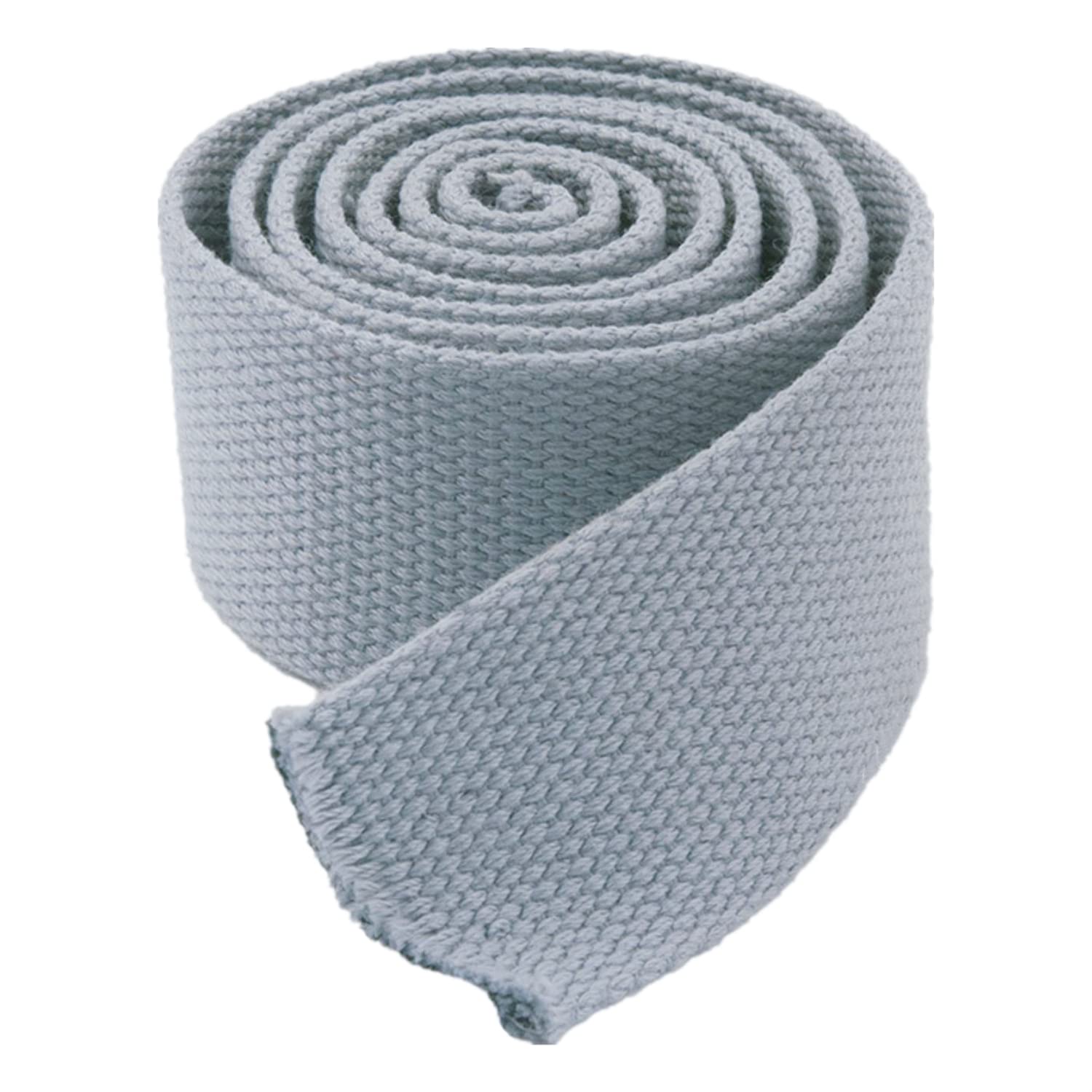 schräge bündeln mit menschlichen Stricken, Gurtband 20mm 25mm 38mm 50mm breit - Baumwollgurtband for Tasche, 9 Meter/Rolle(Grey,50mm) von ELDFLRURB