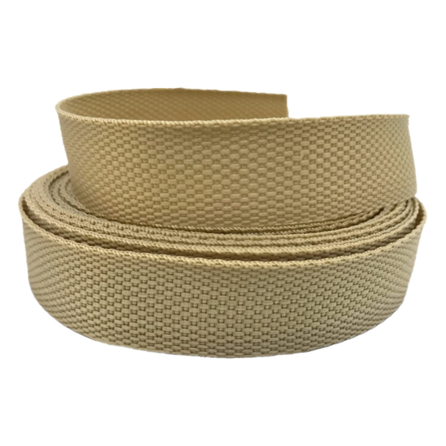 schräge bündeln mit menschlichen Stricken, Gurtband 25 mm, 45,7 m – Polypropylen-Gurtband for Polster, Taschengriffe, Nähen(Khaki,5 Yard) von ELDFLRURB