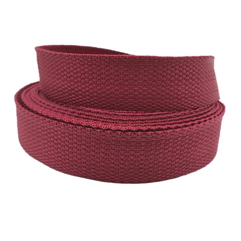 schräge bündeln mit menschlichen Stricken, Gurtband 25 mm, 45,7 m – Polypropylen-Gurtband for Polster, Taschengriffe, Nähen(Purplish Red,10 Yard) von ELDFLRURB