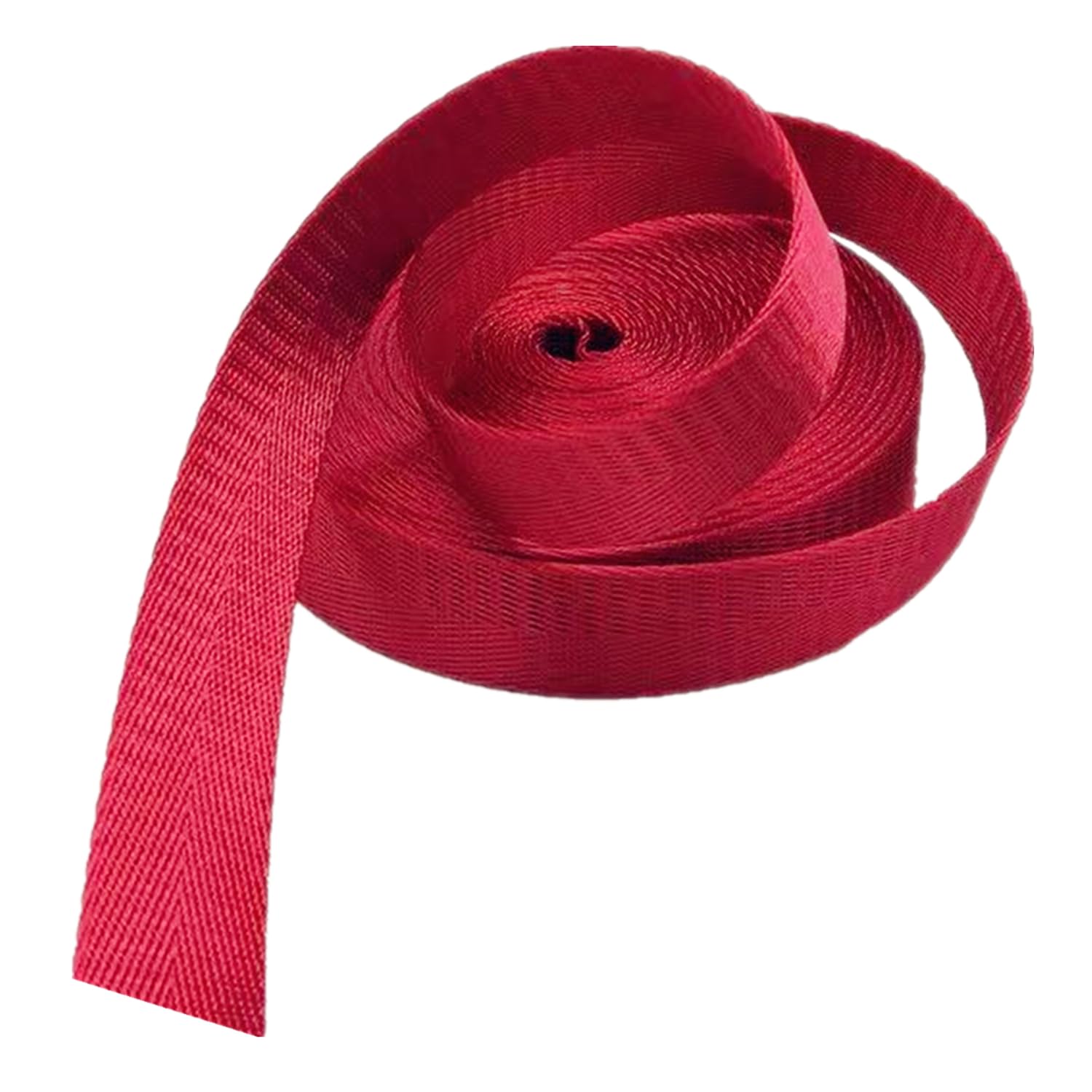 schräge bündeln mit menschlichen Stricken, Gurtband 38 mm, 1,5 Zoll Nylonband for Taschen, Rucksäcke, Gürtel, Basteln, Griffe, Gepäck, Fracht(Red,20 Yard) von ELDFLRURB