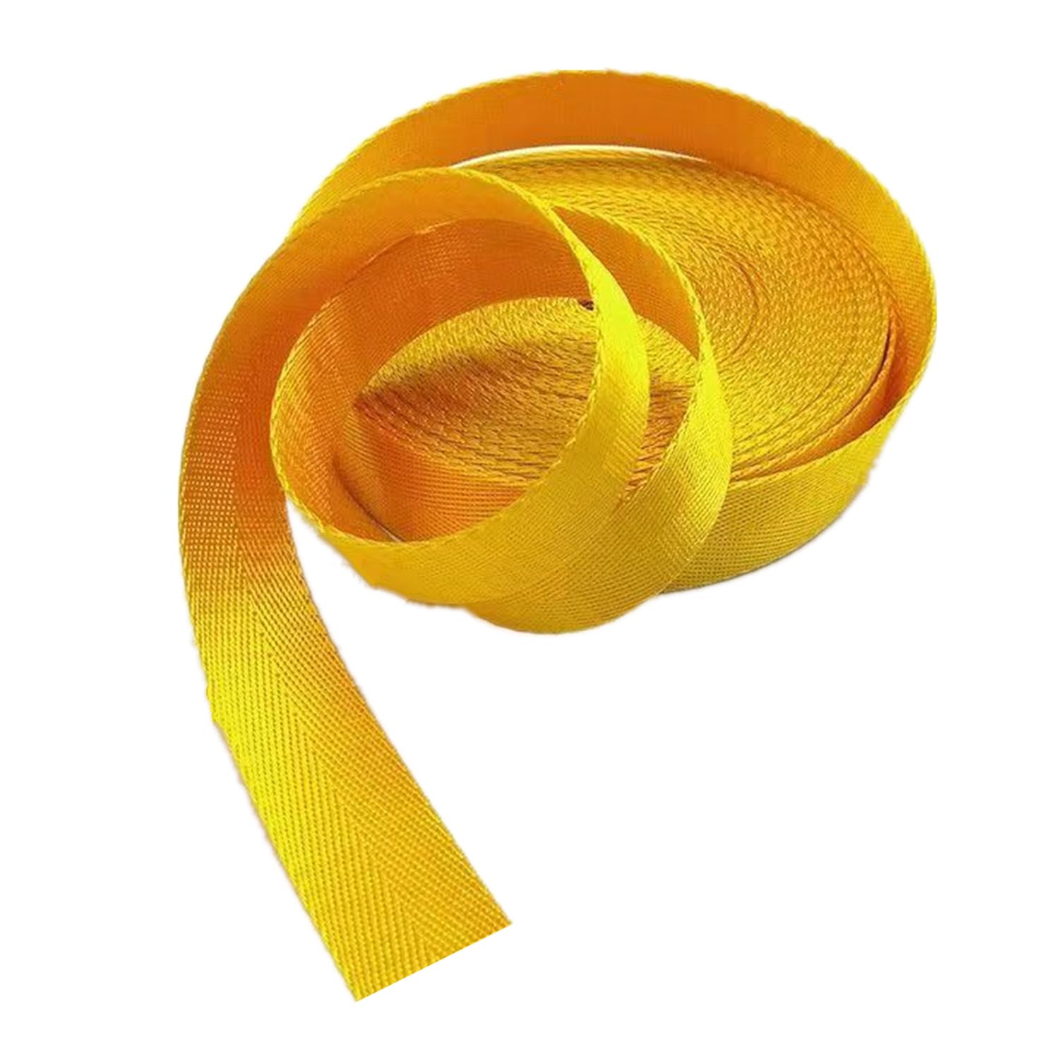 schräge bündeln mit menschlichen Stricken, Gurtband 38 mm, 1,5 Zoll Nylonband for Taschen, Rucksäcke, Gürtel, Basteln, Griffe, Gepäck, Fracht(Yellow,20 Yard) von ELDFLRURB