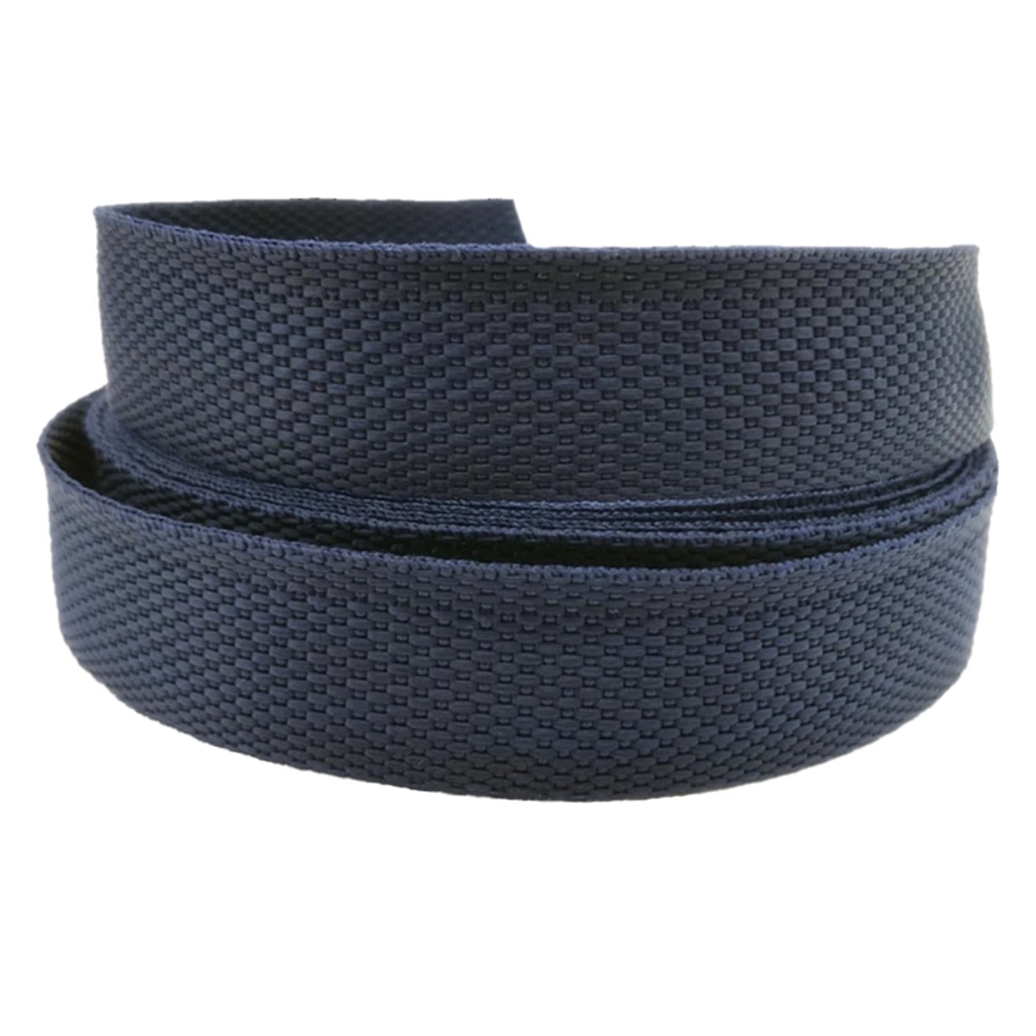 schräge bündeln mit menschlichen Stricken, Gurtband 38 mm 50 Yards - Polypropylen-Gurtband for Polster, Taschengriffe, Nähen(Dark Blue,20 Yard) von ELDFLRURB