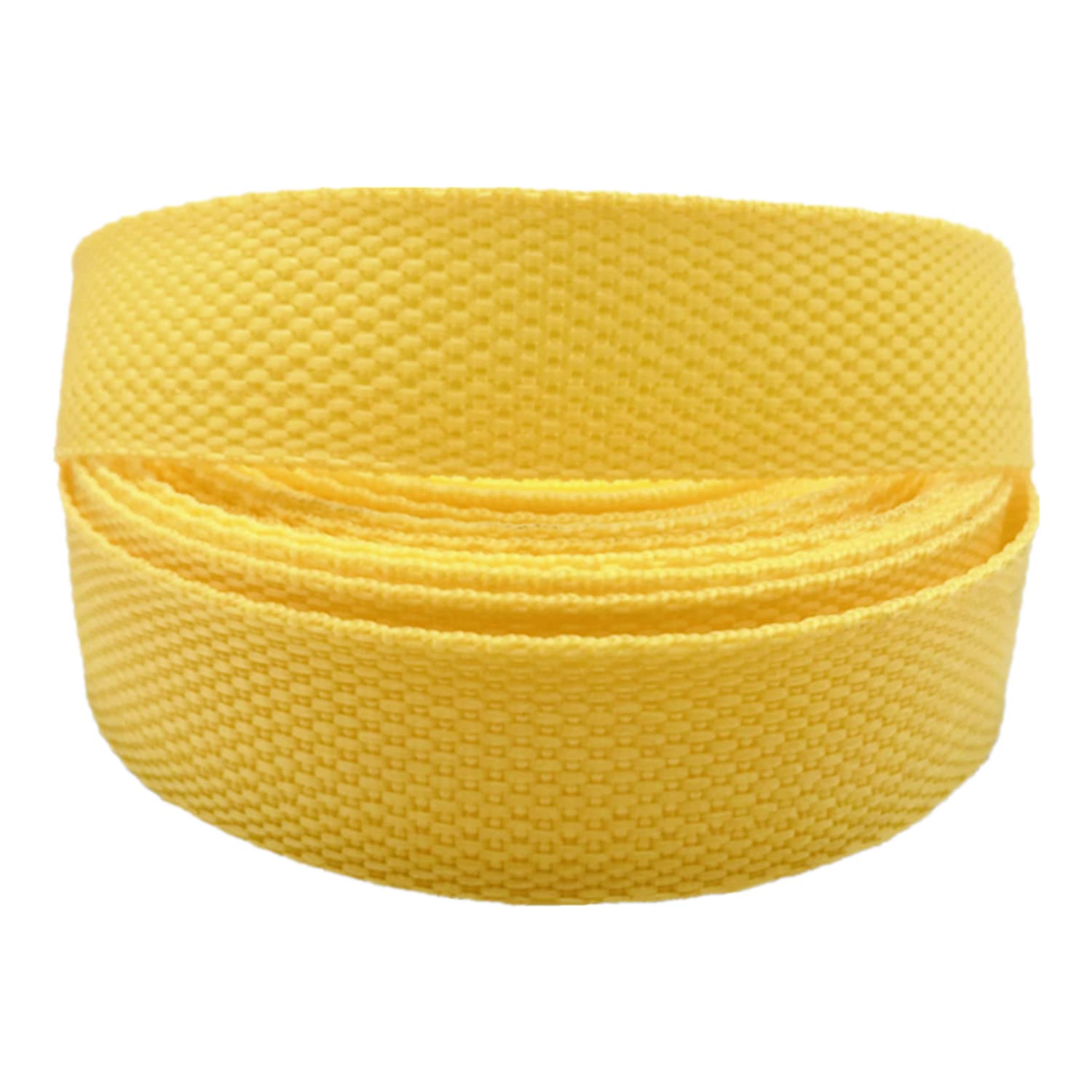 schräge bündeln mit menschlichen Stricken, Gurtband 50 mm, 50 Yards – Polypropylen-Gurtband for Polster, Taschengriffe, Nähen(Yellow,10 Yard) von ELDFLRURB