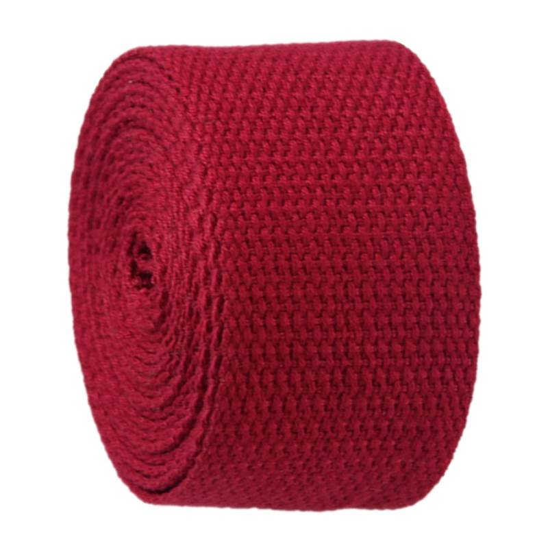 schräge bündeln mit menschlichen Stricken, Gurtband 50 mm – Baumwoll-Gurtband for Taschengurte, Gepäck-Frachtgurte(Red,20 Yard) von ELDFLRURB