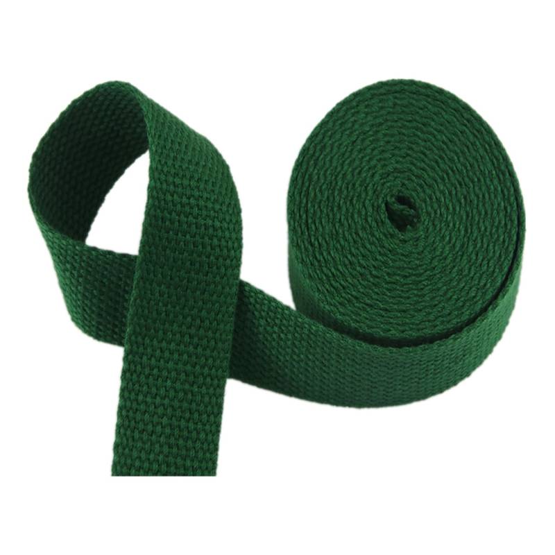 schräge bündeln mit menschlichen Stricken, Gurtband - Baumwoll-Gurtband for Taschengurte, Gepäck-Frachtgurte - 10 Yards/Rolle(Green,25 mm) von ELDFLRURB