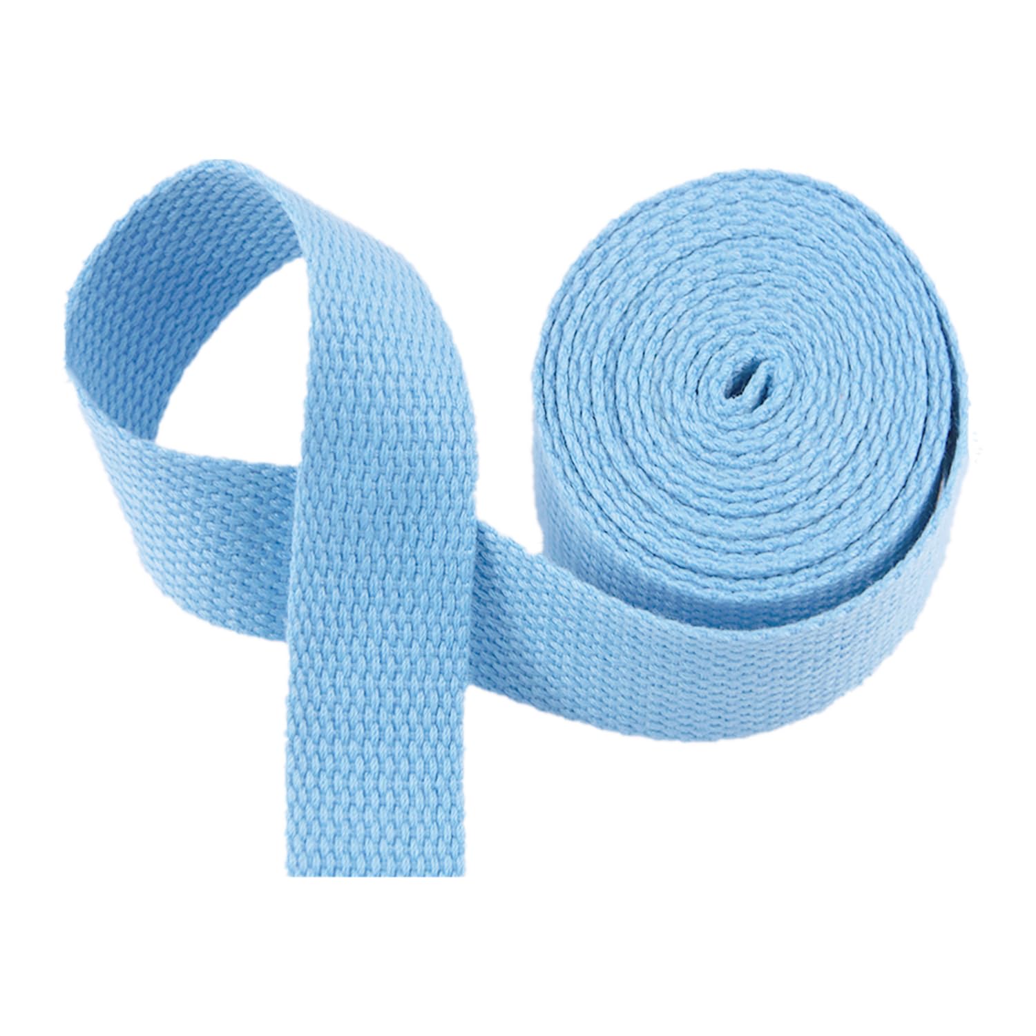 schräge bündeln mit menschlichen Stricken, Gurtband - Baumwoll-Gurtband for Taschengurte, Gepäck-Frachtgurte - 10 Yards/Rolle(Light Blue,20 mm) von ELDFLRURB