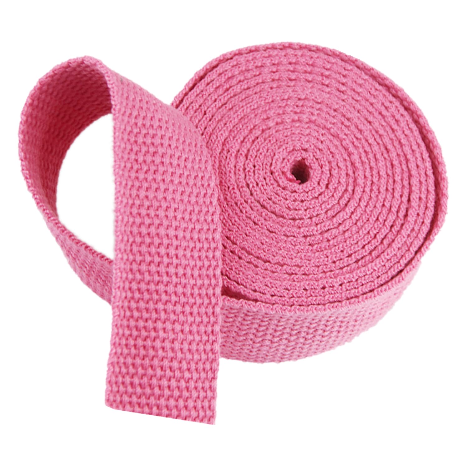 schräge bündeln mit menschlichen Stricken, Gurtband - Baumwoll-Gurtband for Taschengurte, Gepäck-Frachtgurte - 10 Yards/Rolle(Pink,38 mm) von ELDFLRURB