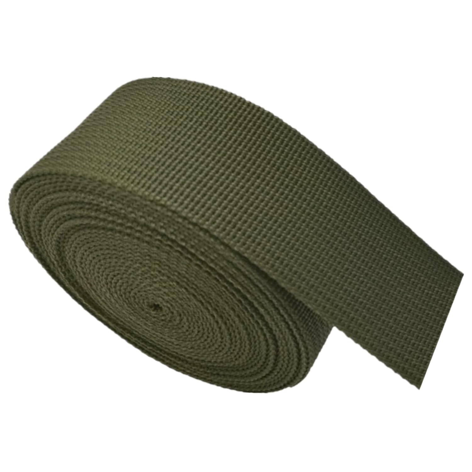 schräge bündeln mit menschlichen Stricken, Polypropylen-Gurtband 20 mm – PP-Gurtband for Taschen, Heimwerkerarbeiten, Rucksäcke, Umreifungen, Gürtel – 10 Yards/Rolle(Army Green,50 Yard) von ELDFLRURB