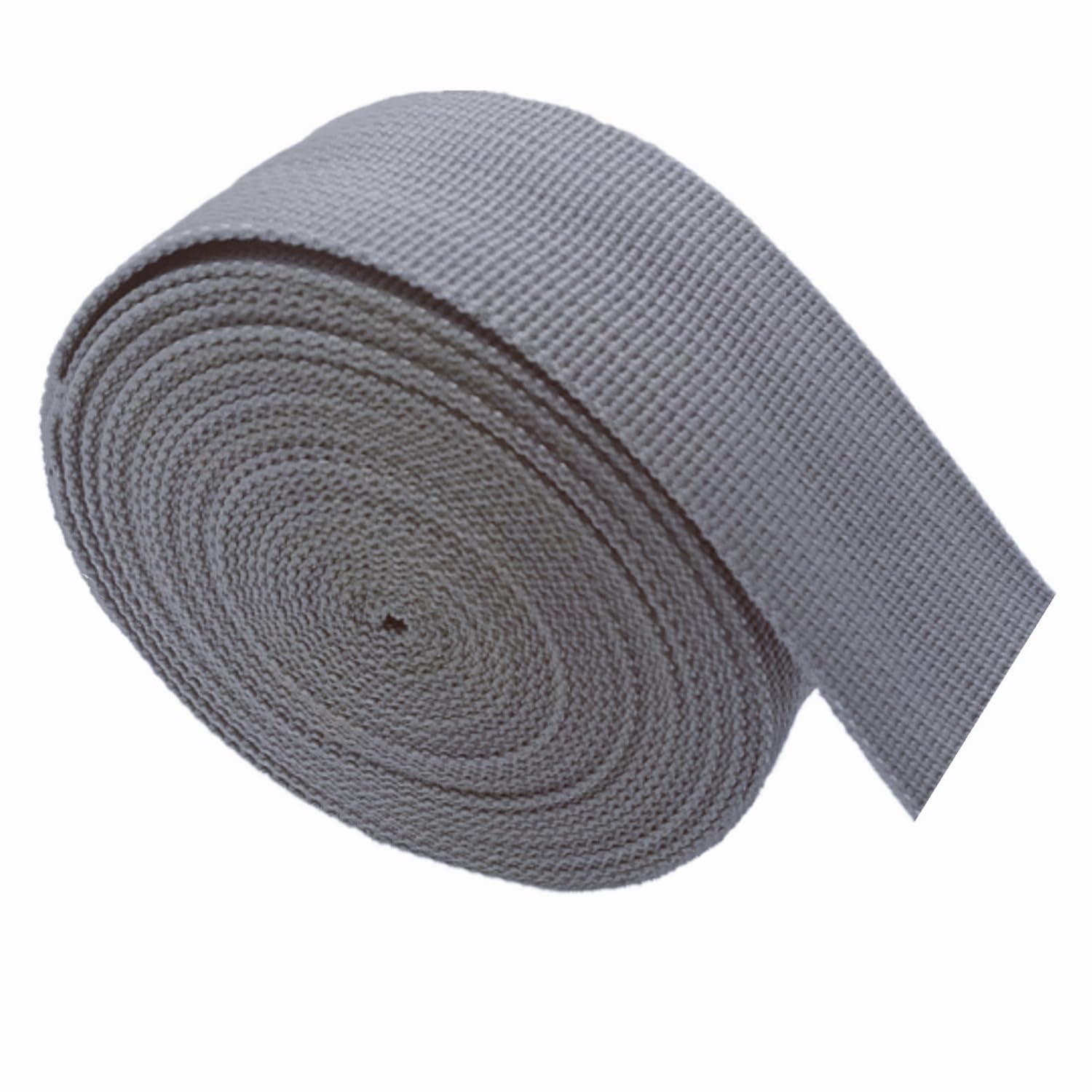 schräge bündeln mit menschlichen Stricken, Polypropylen-Gurtband 20 mm – PP-Gurtband for Taschen, Heimwerkerarbeiten, Rucksäcke, Umreifungen, Gürtel – 10 Yards/Rolle(Grey,50 Yard) von ELDFLRURB