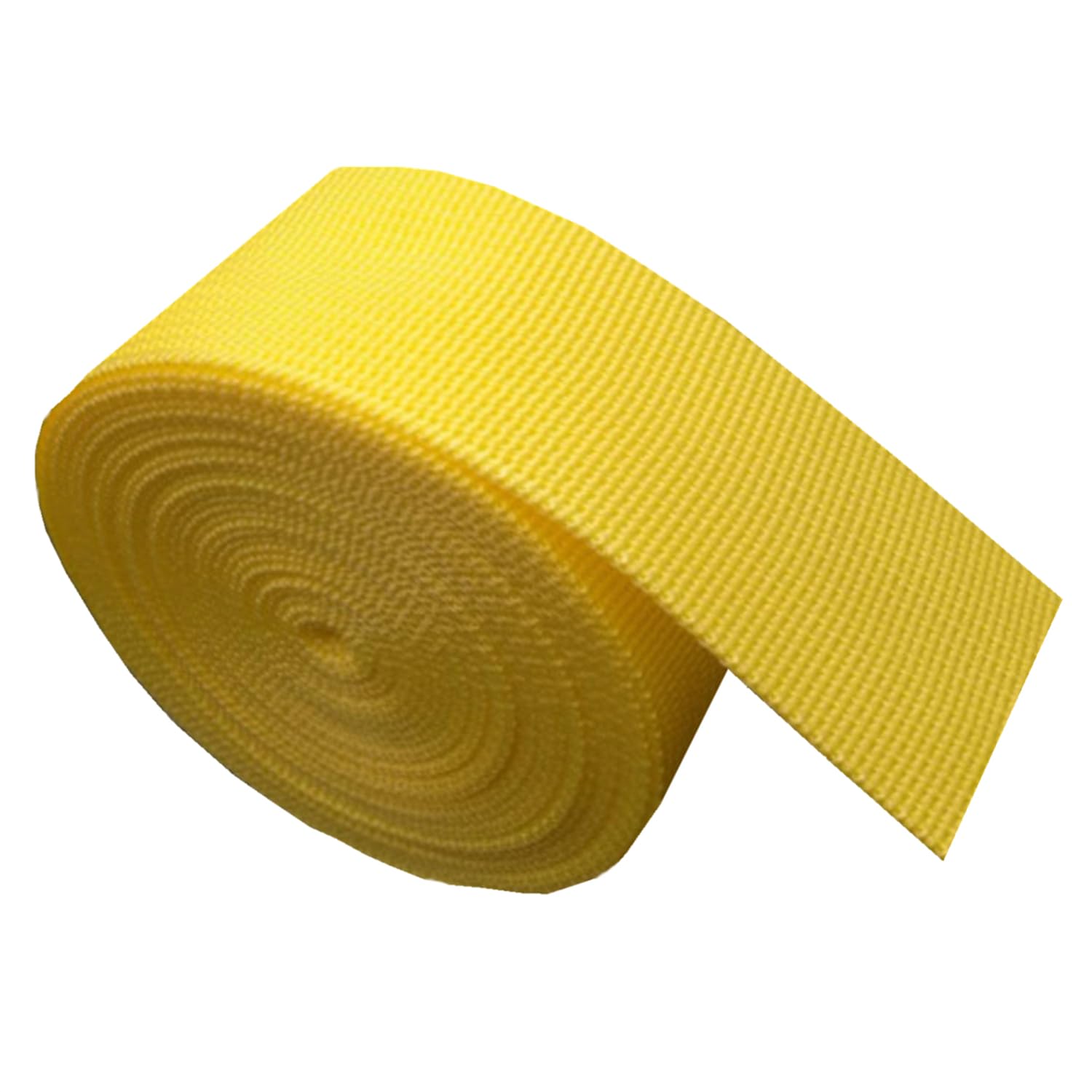 schräge bündeln mit menschlichen Stricken, Polypropylen-Gurtband 20 mm – PP-Gurtband for Taschen, Heimwerkerarbeiten, Rucksäcke, Umreifungen, Gürtel – 10 Yards/Rolle(Yellow,10 Yard) von ELDFLRURB