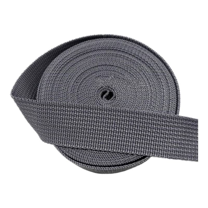 schräge bündeln mit menschlichen Stricken, Polypropylen-Gurtband 38 mm – PP-Gurtband for Taschen, DIY-Bastel- und Rucksackschlingen – 45 m/Rolle(Grey,5 Yard) von ELDFLRURB