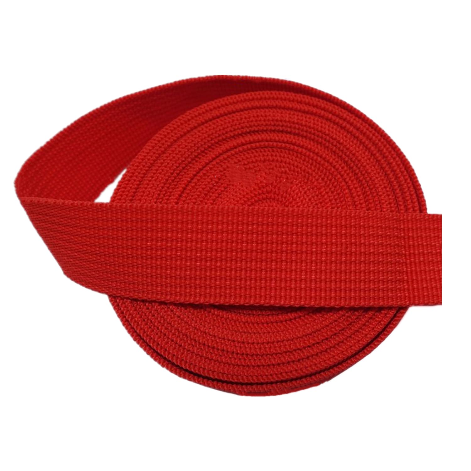 schräge bündeln mit menschlichen Stricken, Polypropylen-Gurtband 38 mm – PP-Gurtband for Taschen, DIY-Bastel- und Rucksackschlingen – 45 m/Rolle(Red,50 Yard) von ELDFLRURB