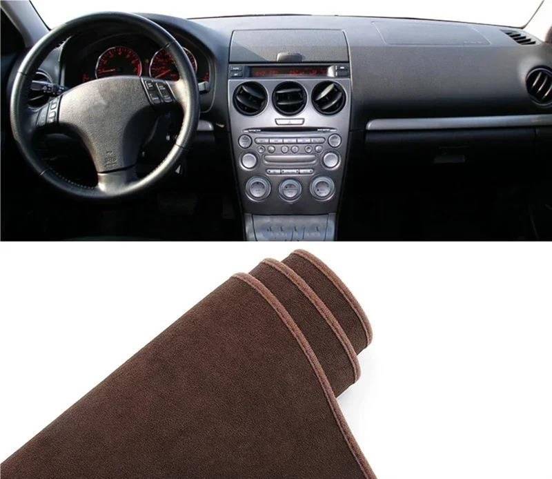 Armaturenbrett Abdeckung Matte Auto Armaturenbrett Abdeckung Für Mazda 6 GG 2002 2003 2004 2005 2006 2007 Instrument Schreibtisch Sonnenschutz Matte Dash Pad(B LHD Brown) von ELDVSUA