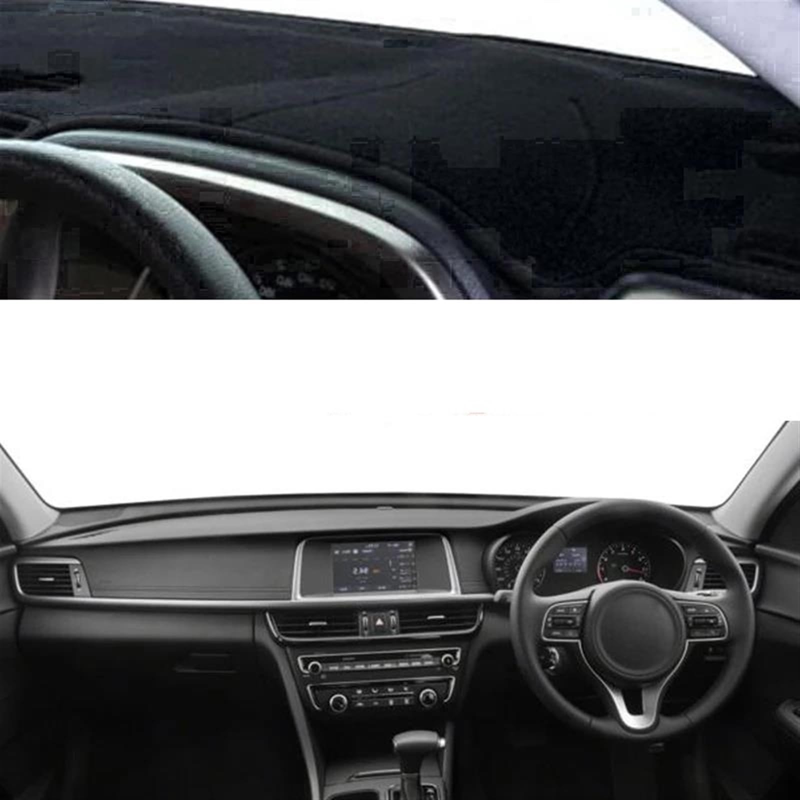 Armaturenbrett Abdeckung Matte Auto Innere Dashboard Abdeckung Für KIA Für Optima JF Für K5 JF 2016 2017 2018 2019 2020 Dash Matte Teppich(Black RHD) von ELDVSUA