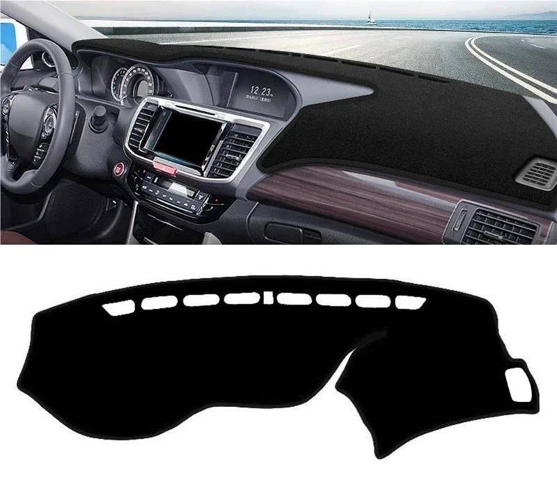 Armaturenbrett Abdeckung Matte Für Accord 9th 2013 2014 2015 2016 2017 Auto Dashboard Sonnenschutz Abdeckung Instrument Panel Nicht-Slip Pad(A LHD Black Side) von ELDVSUA